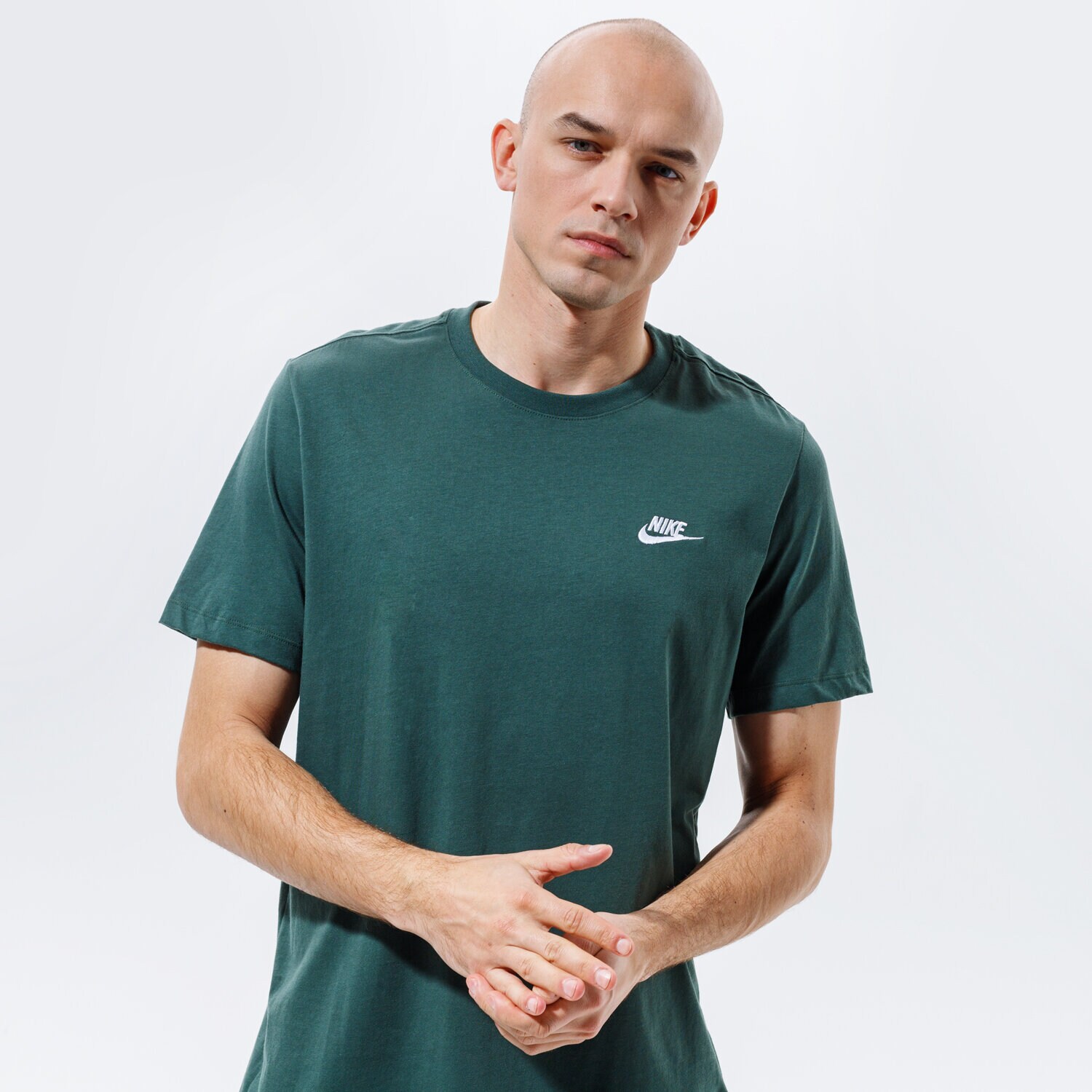 pánské tričko NIKE TRIČKO SPORTSWEAR CLUB AR4997-370 KHAKI