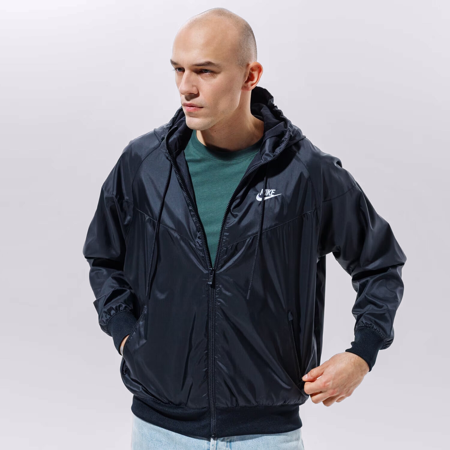Přechodná bunda pánská (podzimní, jarní) NIKE BUNDA SPORTSWEAR HERITAGE DA0001-010 ČERNÁ