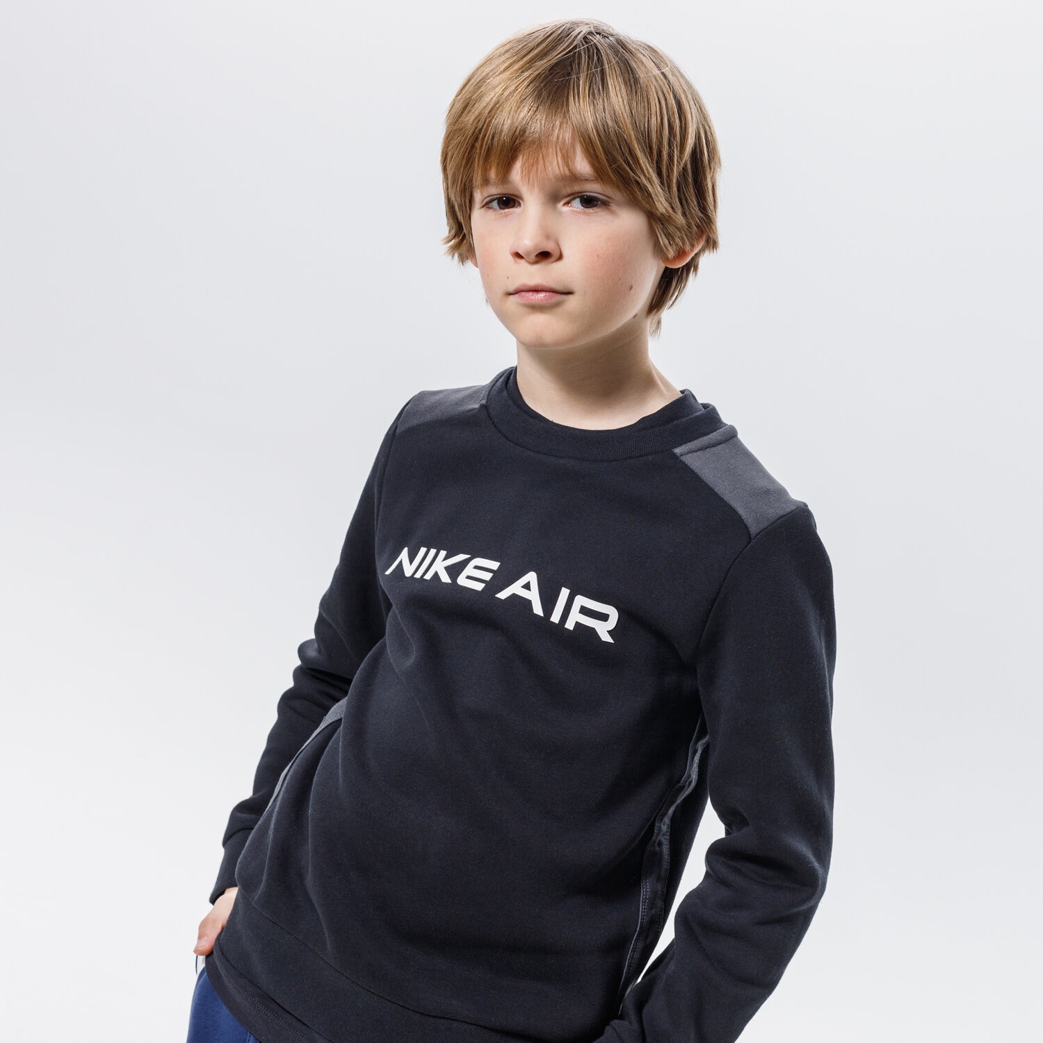 dětská mikina NIKE MIKINA AIR BOY DA0703-010 ČERNÁ