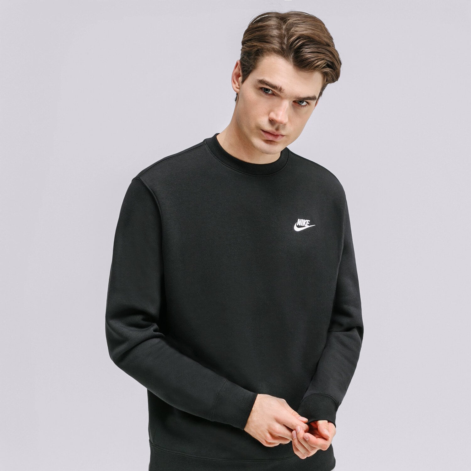 pánská mikina NIKE MIKINA SPORTSWEAR CLUB FLEECE BV2662-010 ČERNÁ