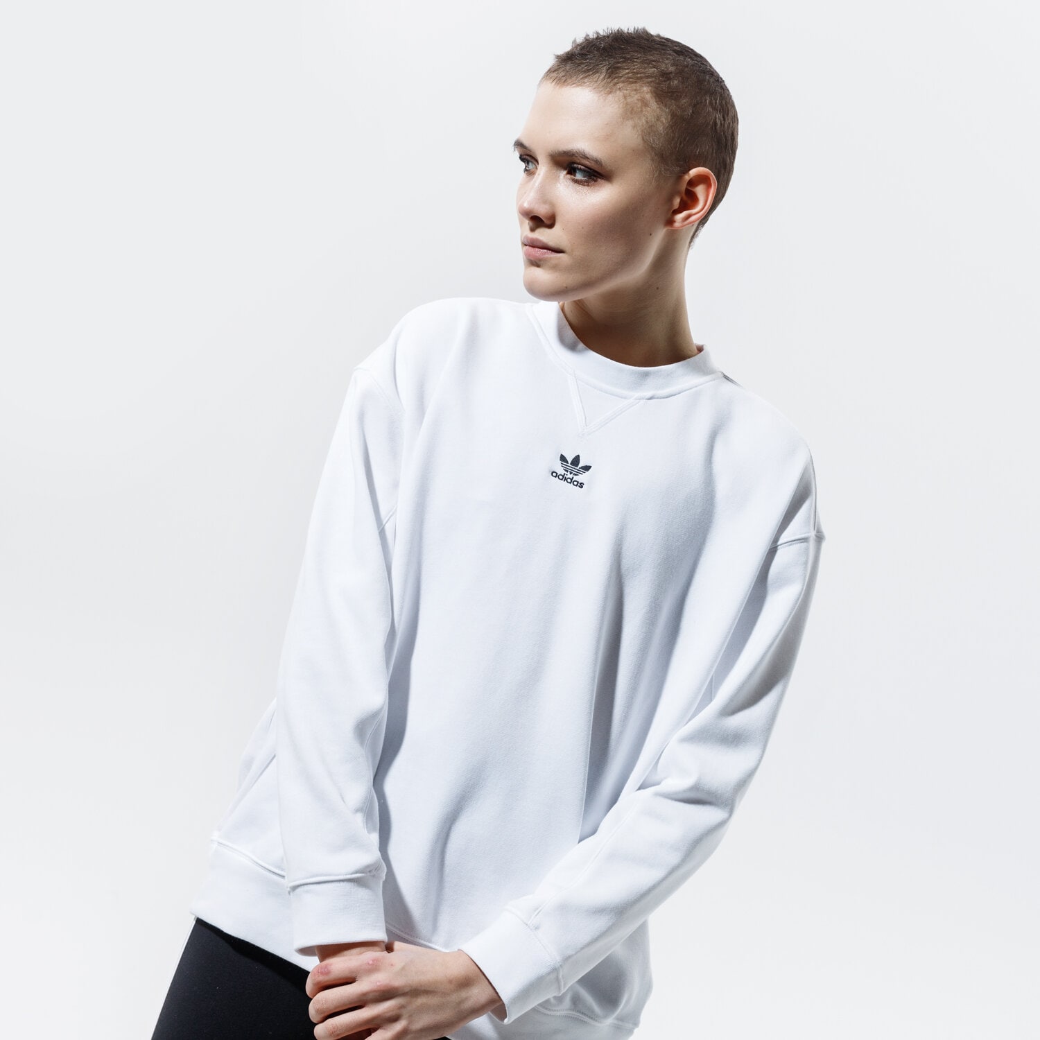 dámská mikina ADIDAS MIKINA SWEATSHIRT H45584 BÍLÁ