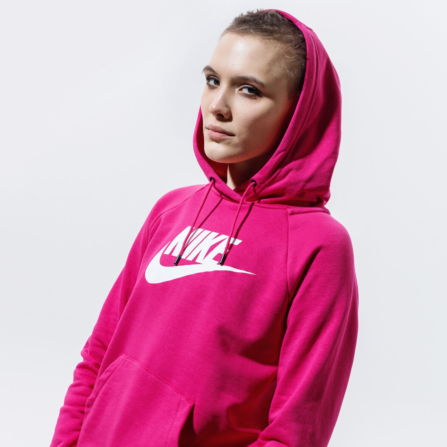 dámská mikina NIKE MIKINA S KAPUCÍ SPORTSWEAR ESSENTIAL BV4126-617 RŮŽOVÁ