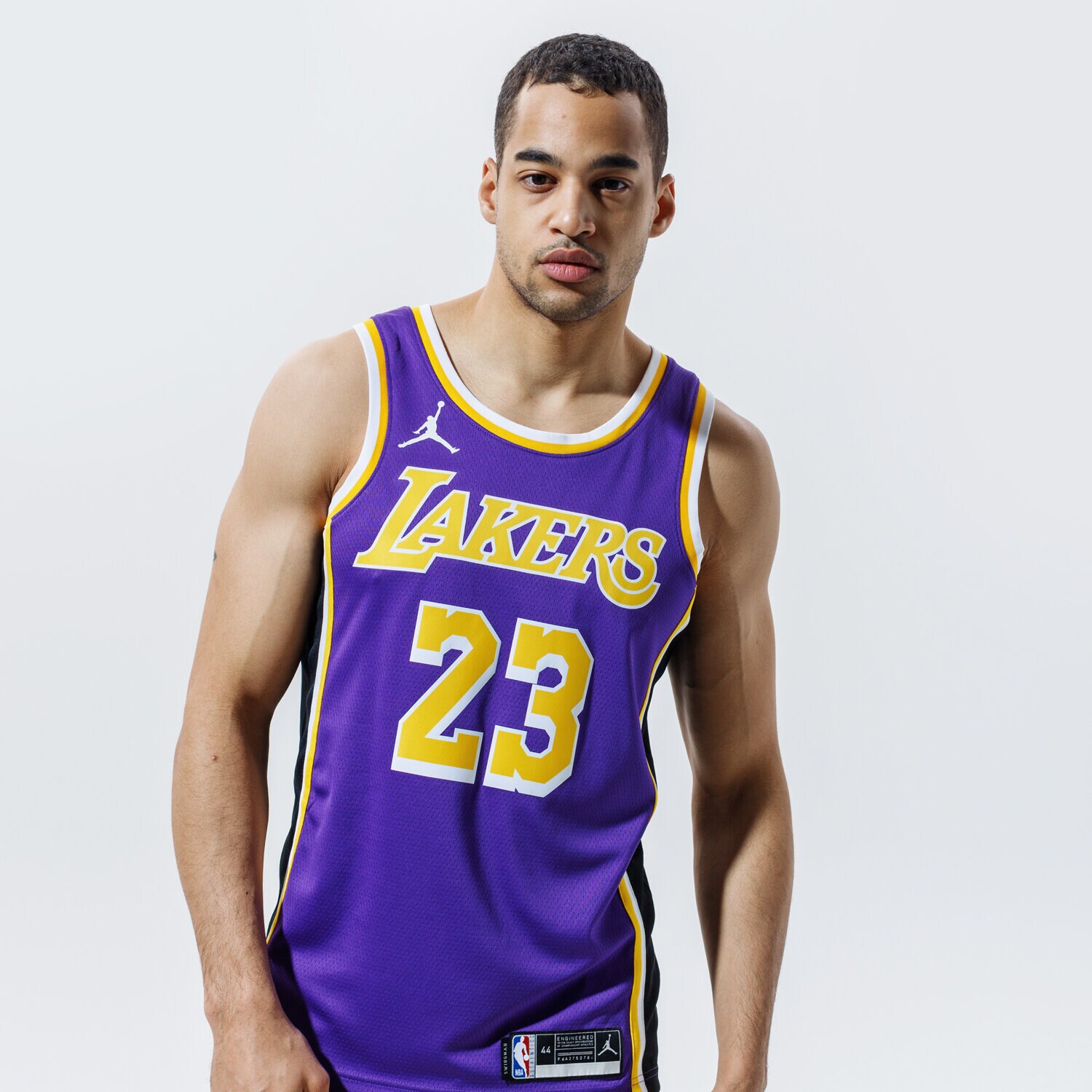 pánská košile JORDAN TOP LAKERS JAMES SWINGMAN STMT 2020 NBA CV9481-508 FIALOVÁ