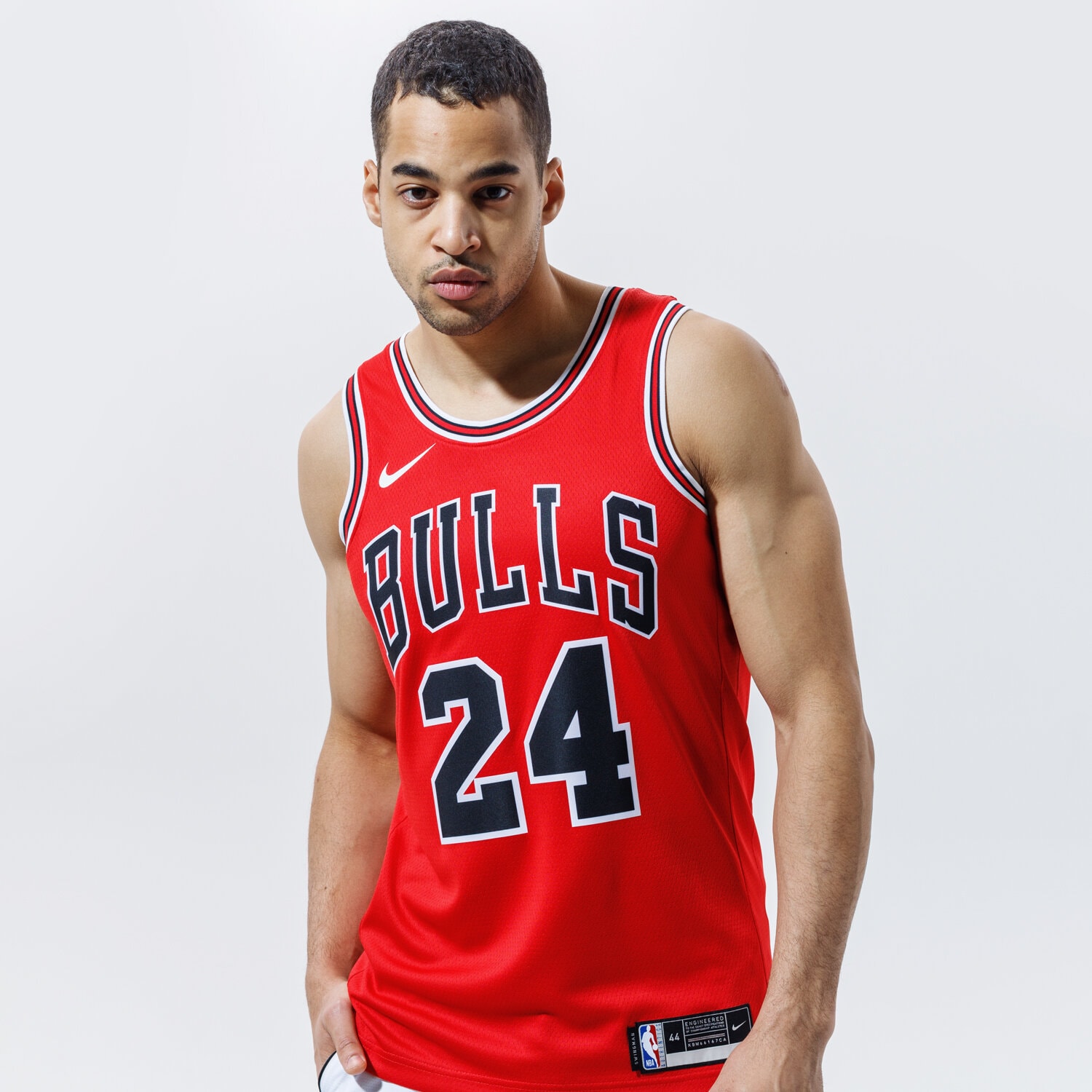 pánská košile NIKE TOP CHICAGO BULLS MARKKANEN SWINGMAN ICON 2020 NBA CW3660-658 ČERVENÁ