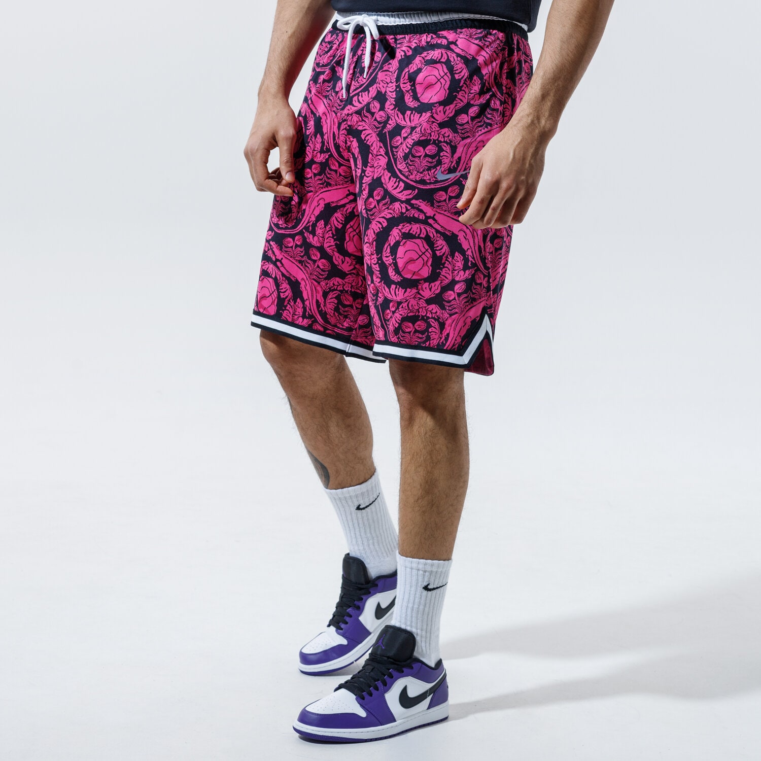 pánské kraťasy NIKE ŠORTKY  M NK DRY DNA SHORT PRINTED CV1905-010 VÍCEBAREVNÁ