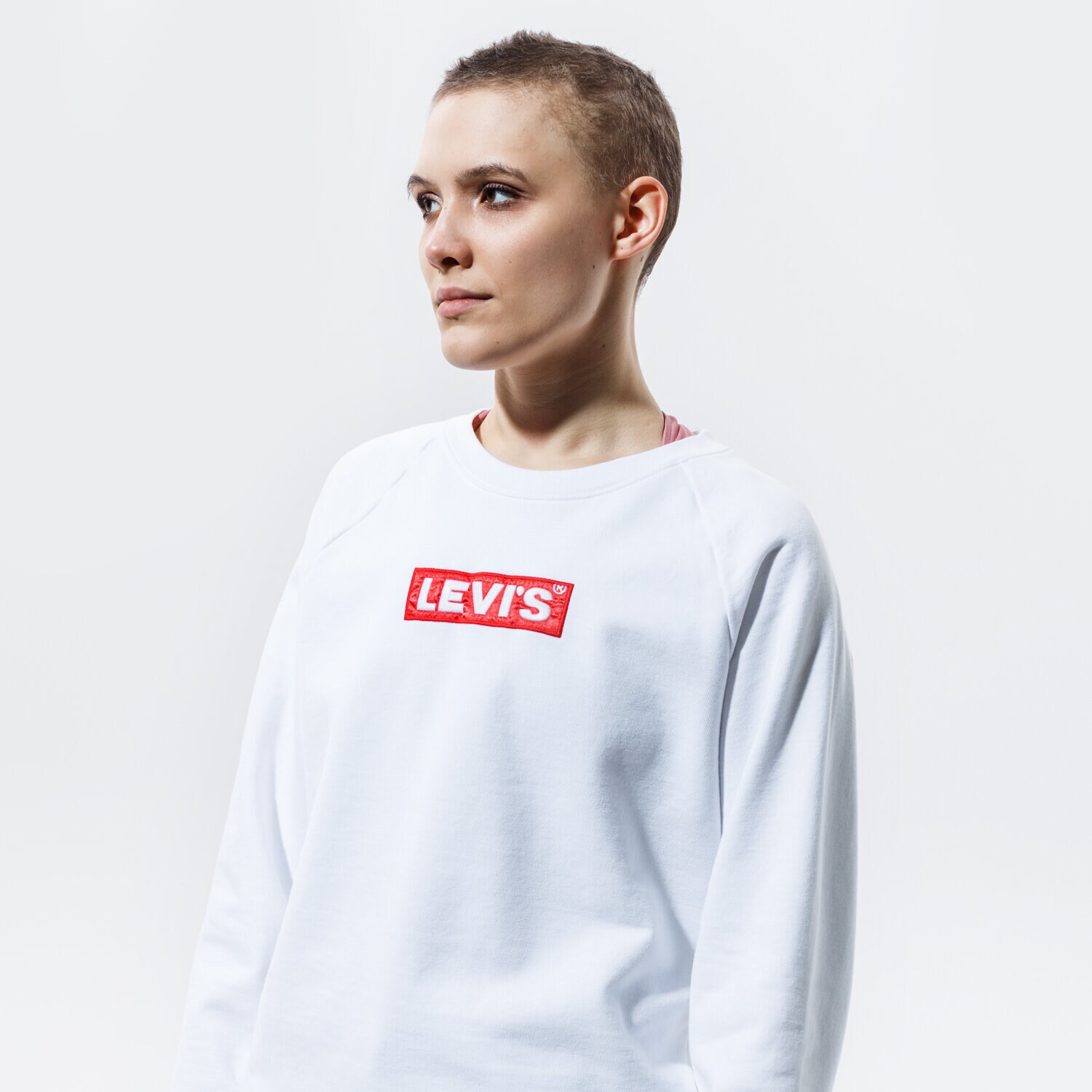 dámská mikina LEVI'S MIKINA RELAXED GRAPHIC CREW 29717-0092 BÍLÁ