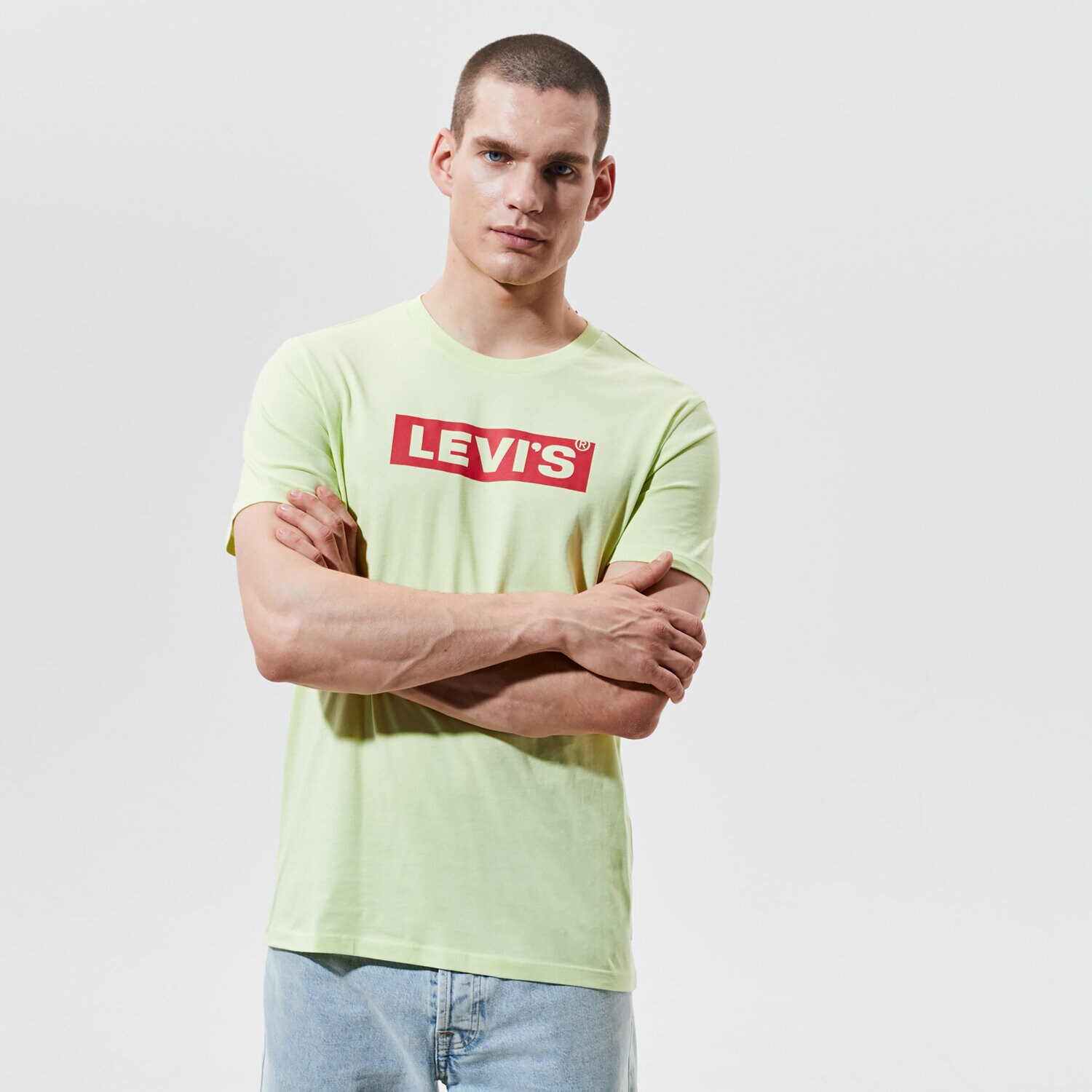 pánské tričko LEVI'S TRIČKO BOXTAB GRAPHIC TEE 85785-0032 ZELENÁ