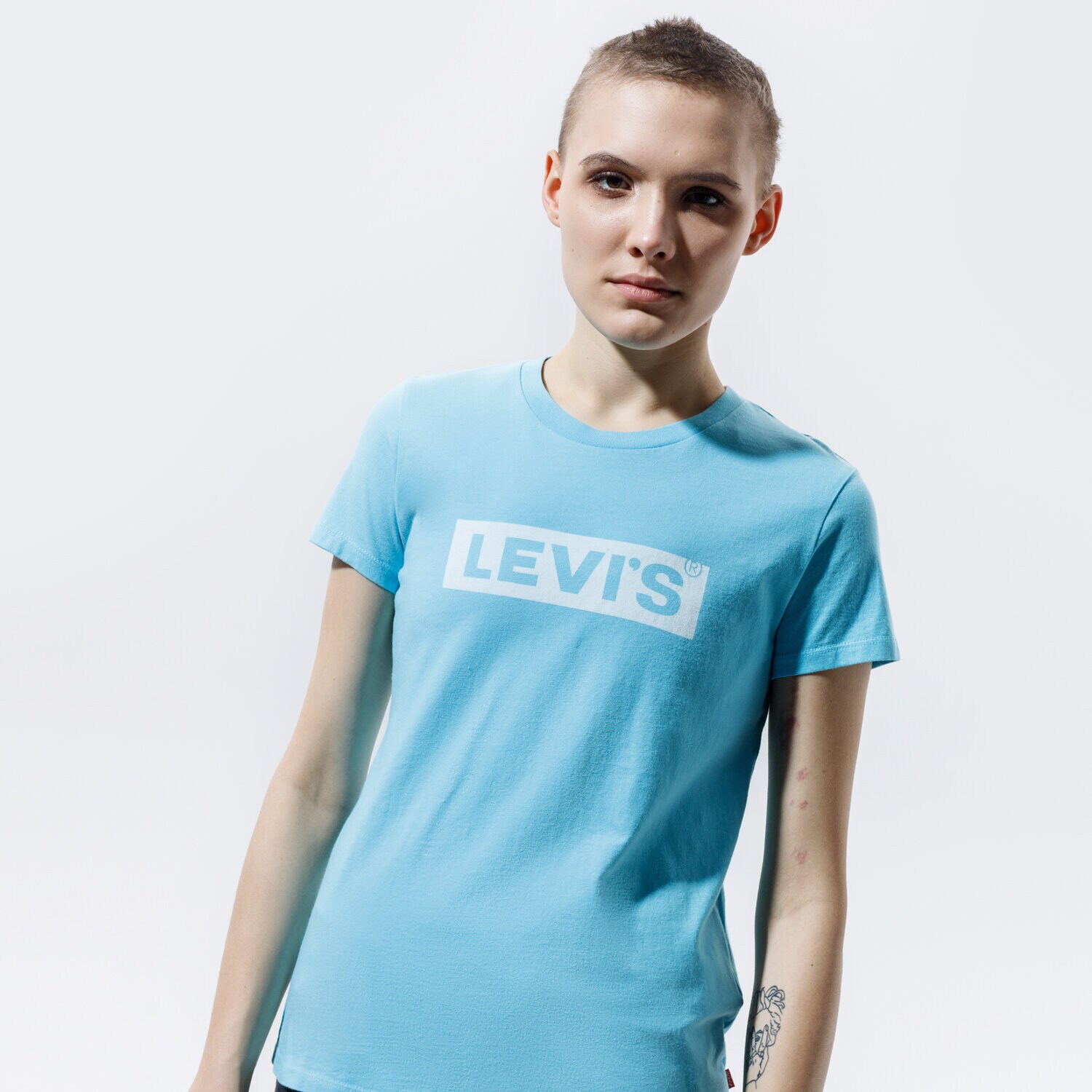 dámské tričko LEVI'S TRIČKO THE PERFECT TEE 17369-1507 MODRÁ