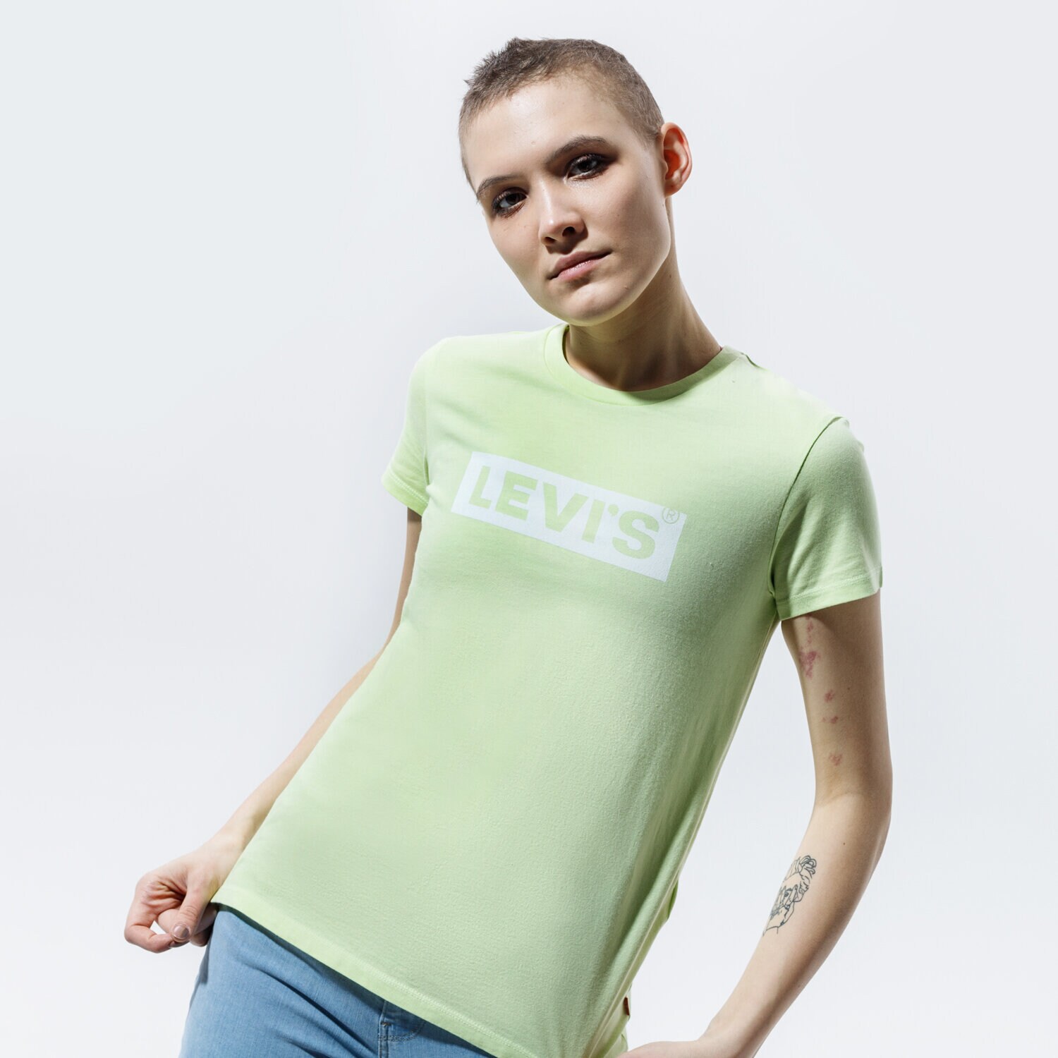 dámské tričko LEVI'S TRIČKO THE PERFECT TEE 17369-1508 ZELENÁ