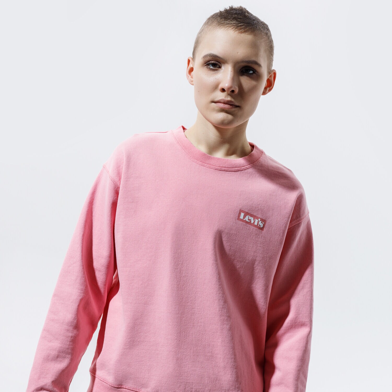 dámská mikina LEVI'S MIKINA GRAPHIC STANDARD CREW 18686-0019 RŮŽOVÁ