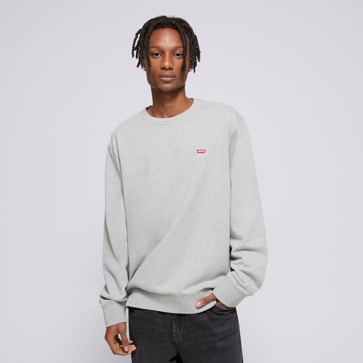 pánská mikina LEVI'S MIKINA NEW ORIGINAL CREW 359090002 ŠEDÁ