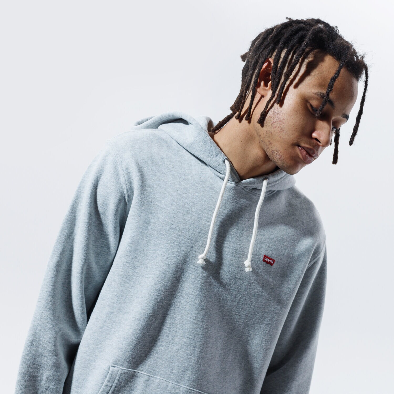 pánská mikina LEVI'S MIKINA S KAPUCÍ NEW ORIGINAL HOODIE 34581-0000 ŠEDÁ