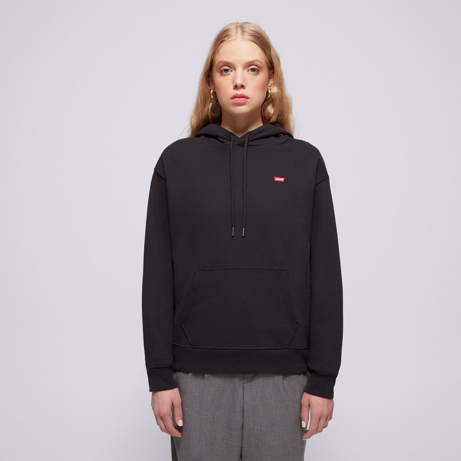 dámská mikina LEVI'S MIKINA S KAPUCÍ STANDARD HOODIE 24693-0002 ČERNÁ