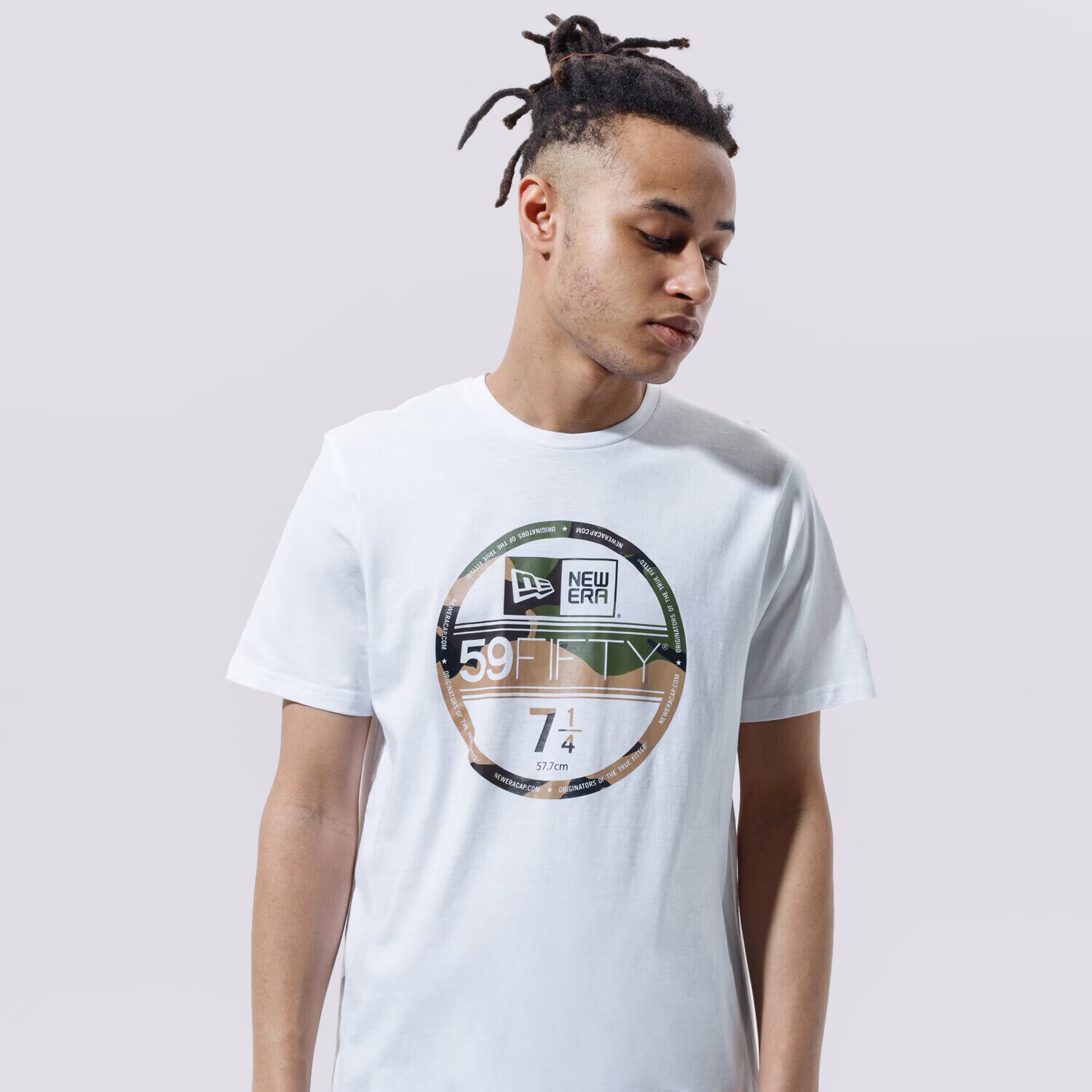 pánské tričko NEW ERA TRIČKO VISOR STICKER TEE WHT TEE PROGRAM 12506363 BÍLÁ