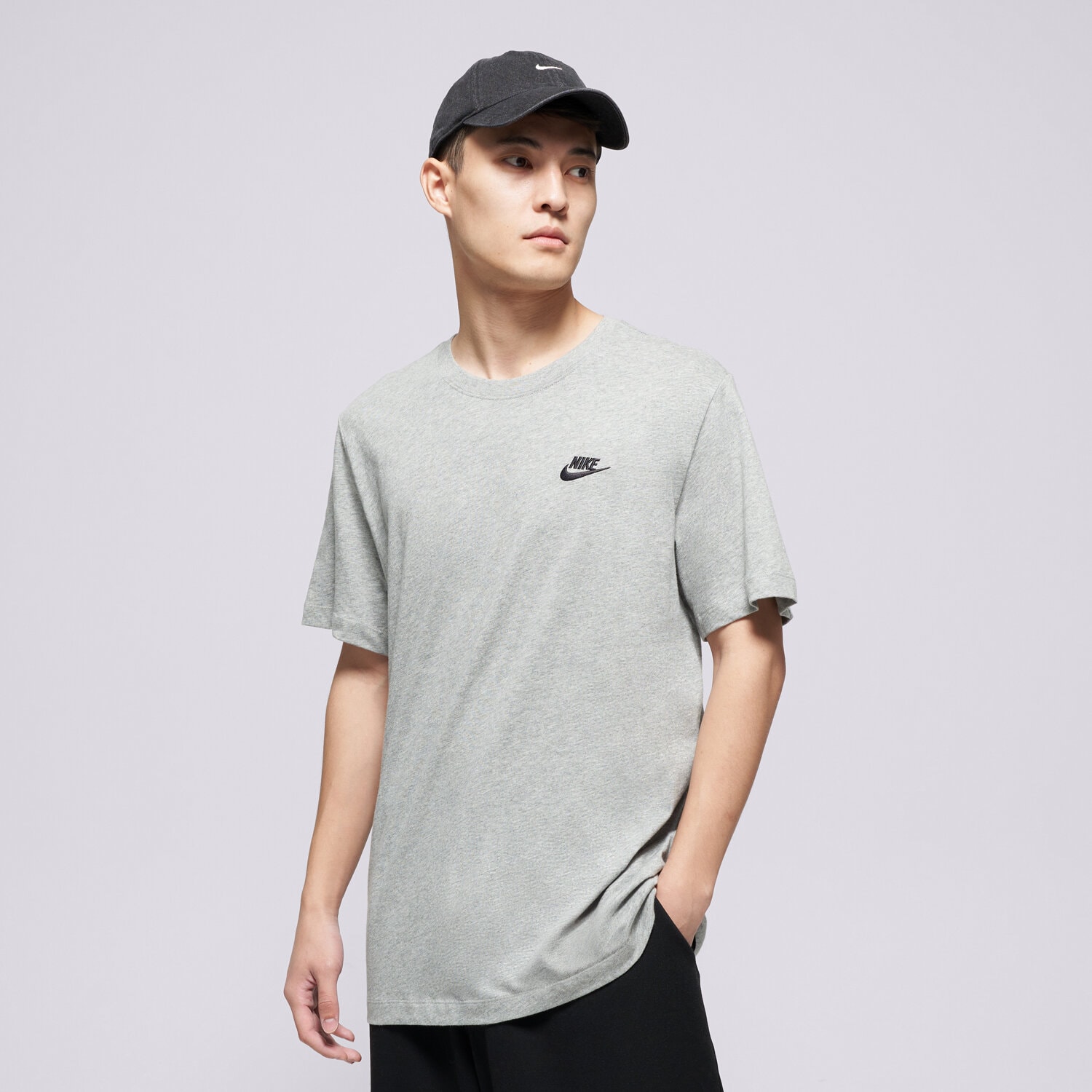 pánské tričko NIKE TRIČKO SPORTSWEAR CLUB AR4997-064 ŠEDÁ
