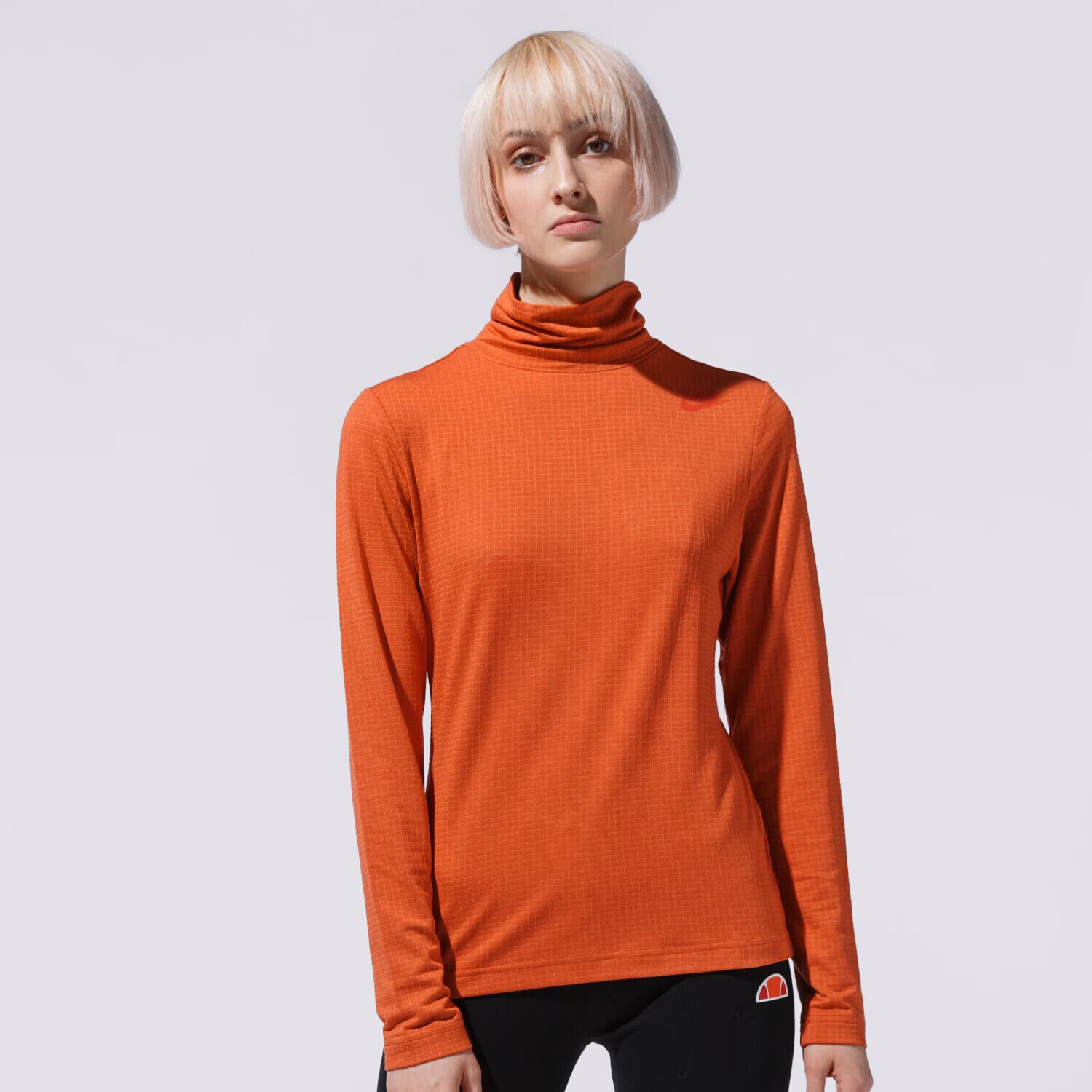 dámské tričko NIKE TRIČKO W NSW TOP LS MOCK UU DD3609-812 ORANŽOVÁ