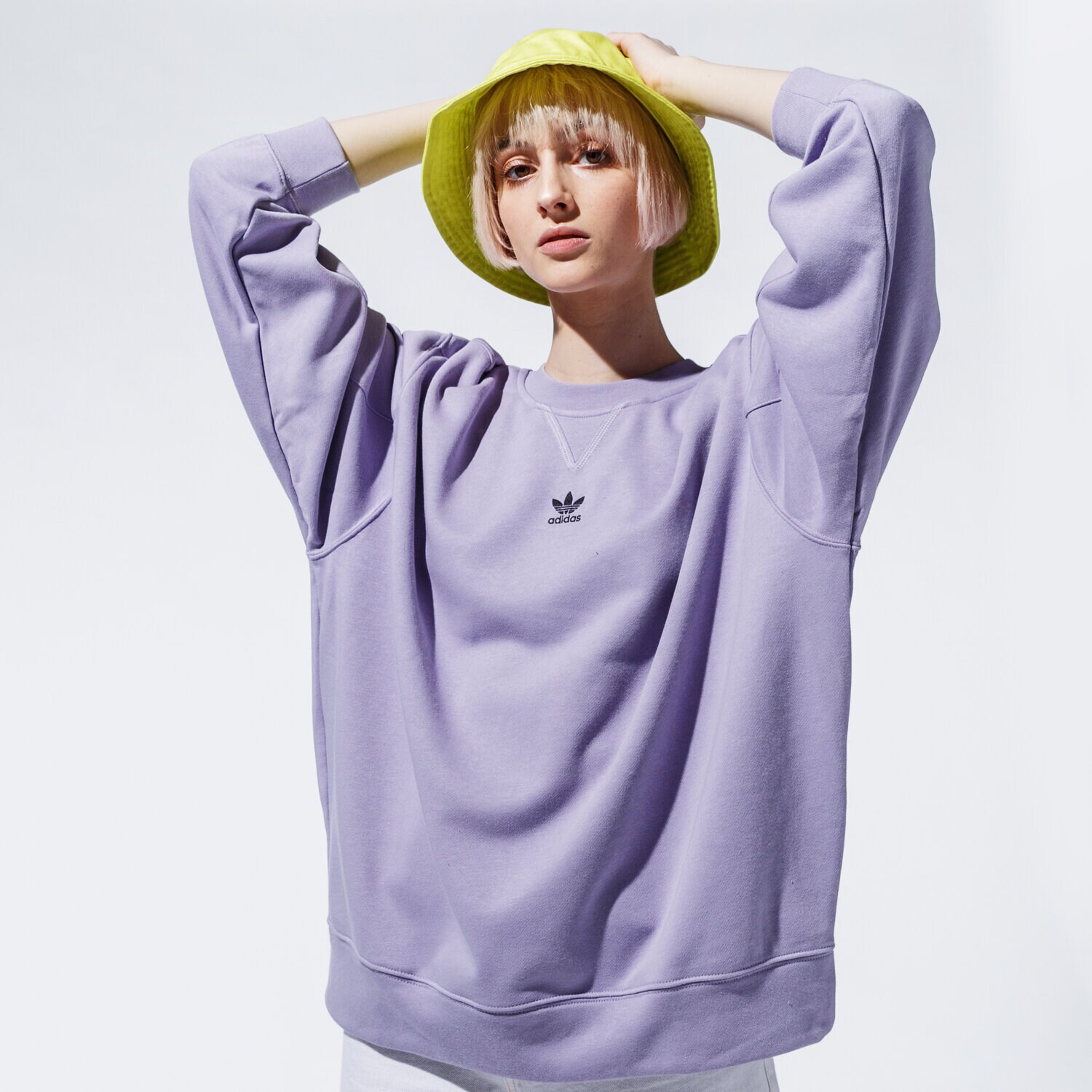 dámská mikina ADIDAS MIKINA SWEATSHIRT GN4768 FIALOVÁ