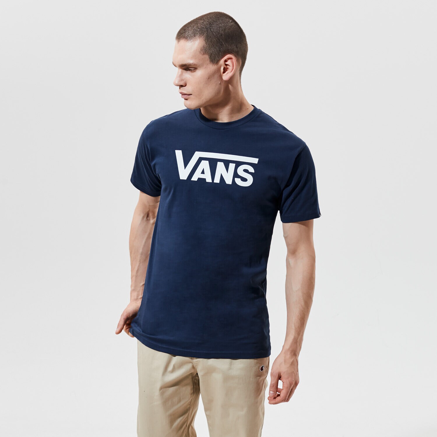 pánské tričko VANS TRIČKO VANS CLASSIC VN000GGG5S21 TMAVOMODRÁ