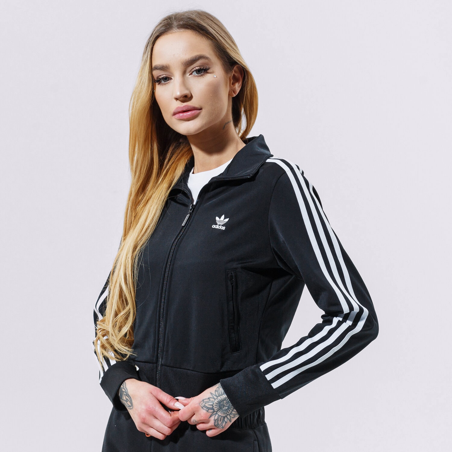 dámská mikina ADIDAS MIKINA ROZEPÍNACÍ FIREBIRD TT PB GN2817 ČERNÁ