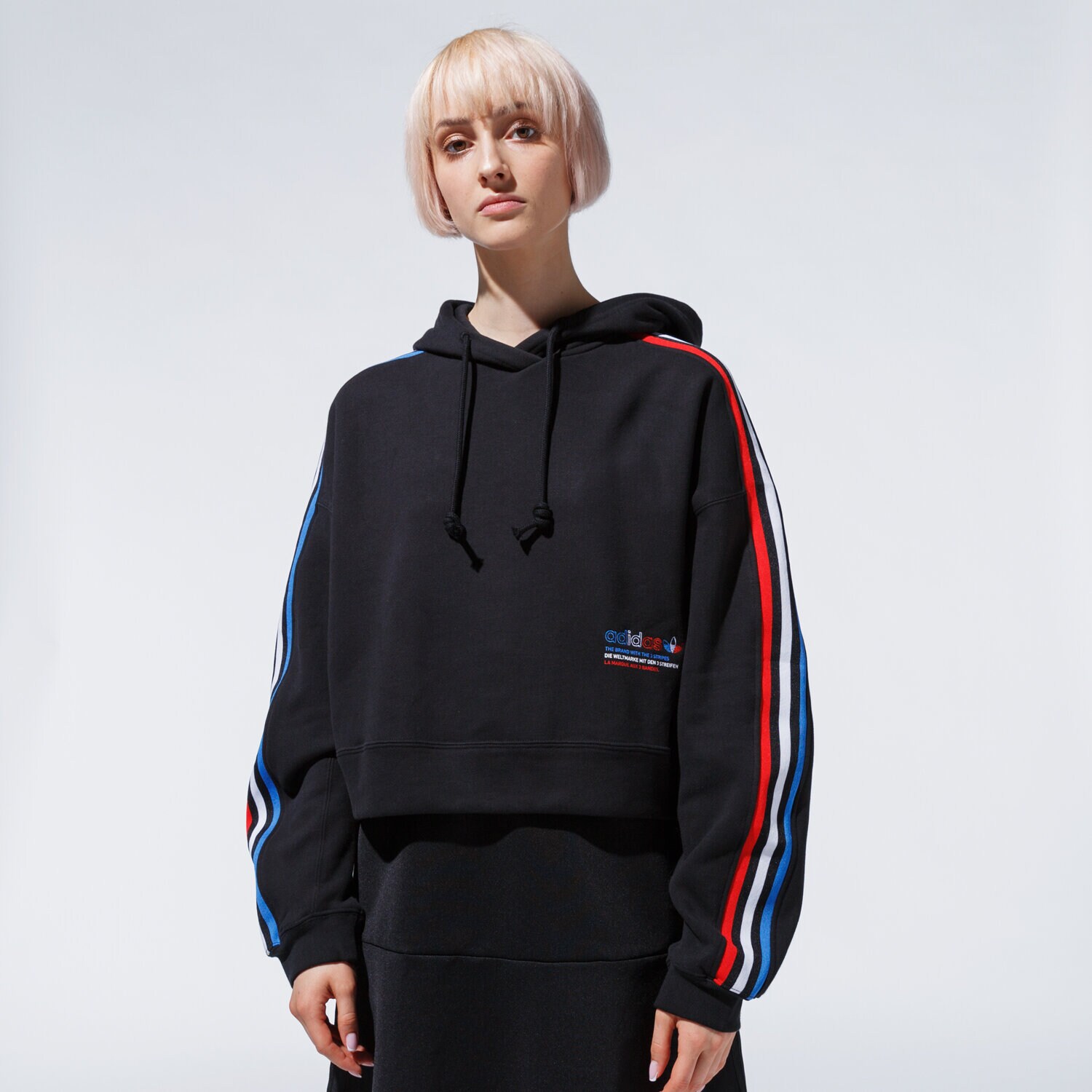dámská mikina ADIDAS MIKINA S KAPUCÍ HOODIE GN2853 ČERNÁ