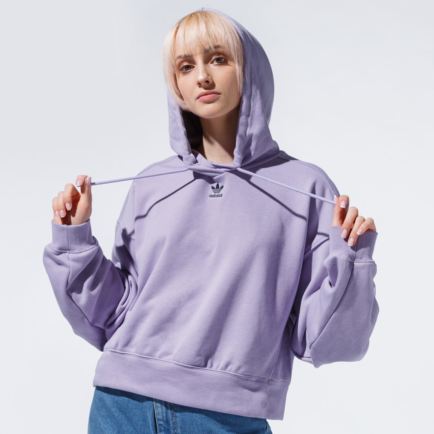 dámská mikina ADIDAS MIKINA S KAPUCÍ HOODIE GN4775 FIALOVÁ