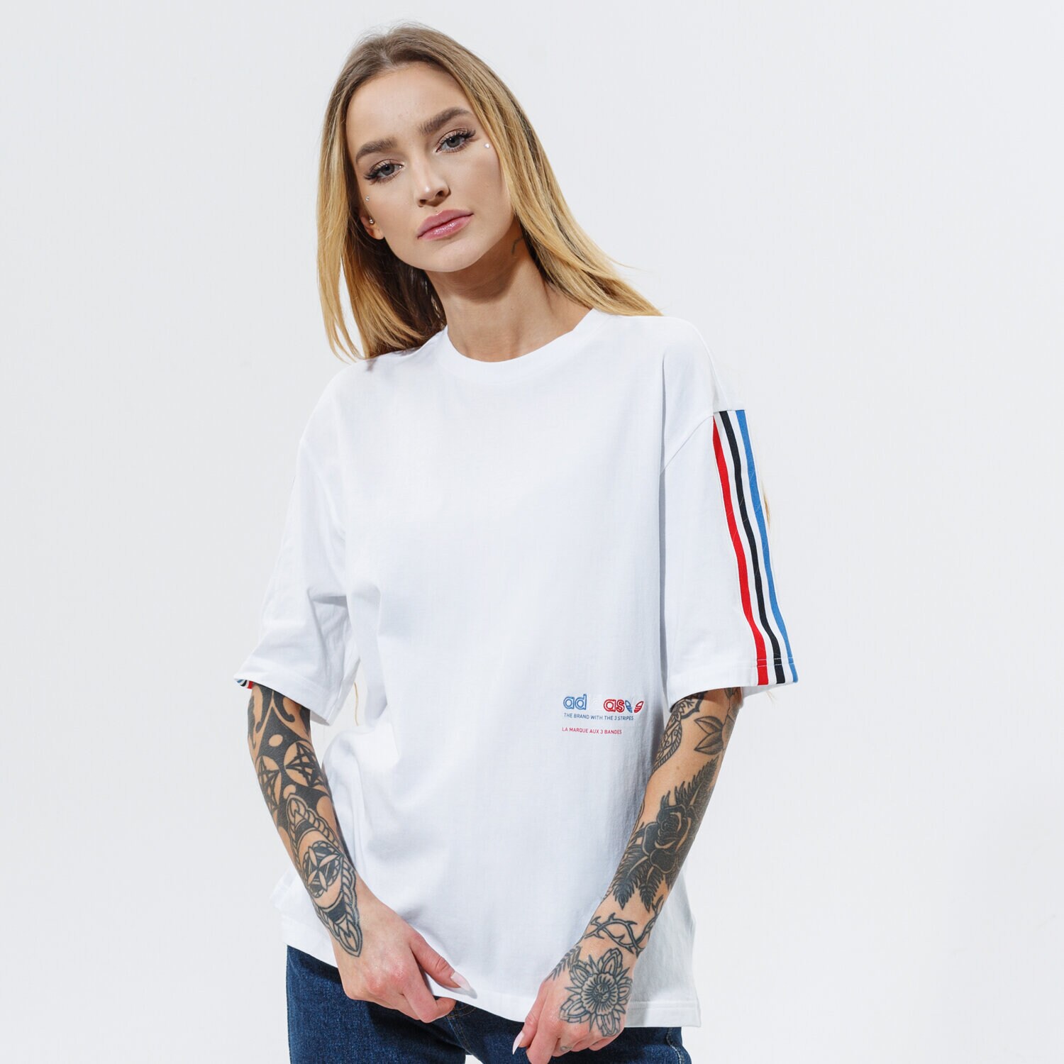 dámské tričko ADIDAS TRIČKO OVERSIZED TEE GN2870 BÍLÁ
