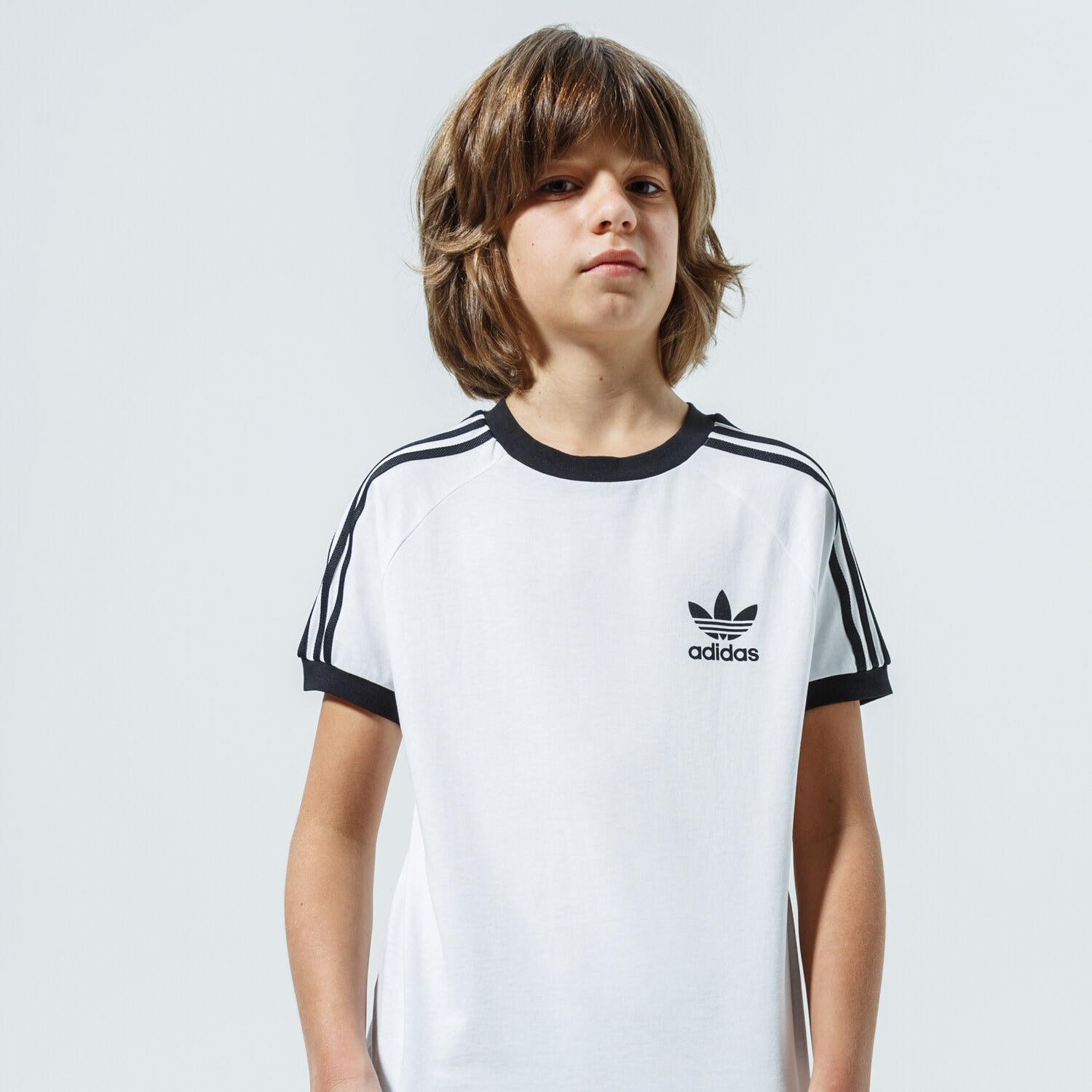 dětské tričko ADIDAS TRIČKO 3STRIPES TEE BOY DV2901 BÍLÁ