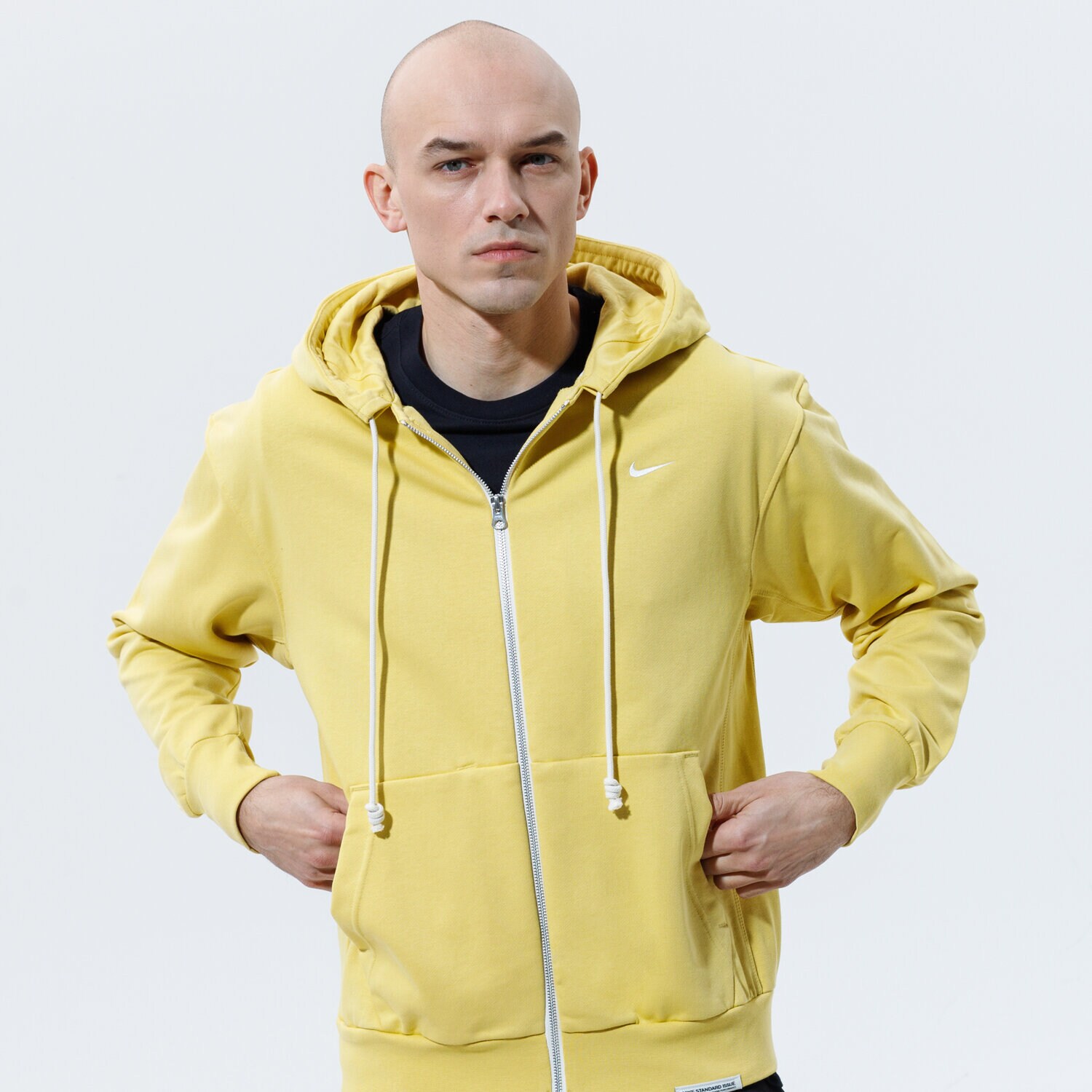 pánská mikina NIKE MIKINA ROZEPÍNACÍ S KAPUCÍ M NK DF STD ISSUE FZ HOODIE CK6362-700 ŽLUTÁ