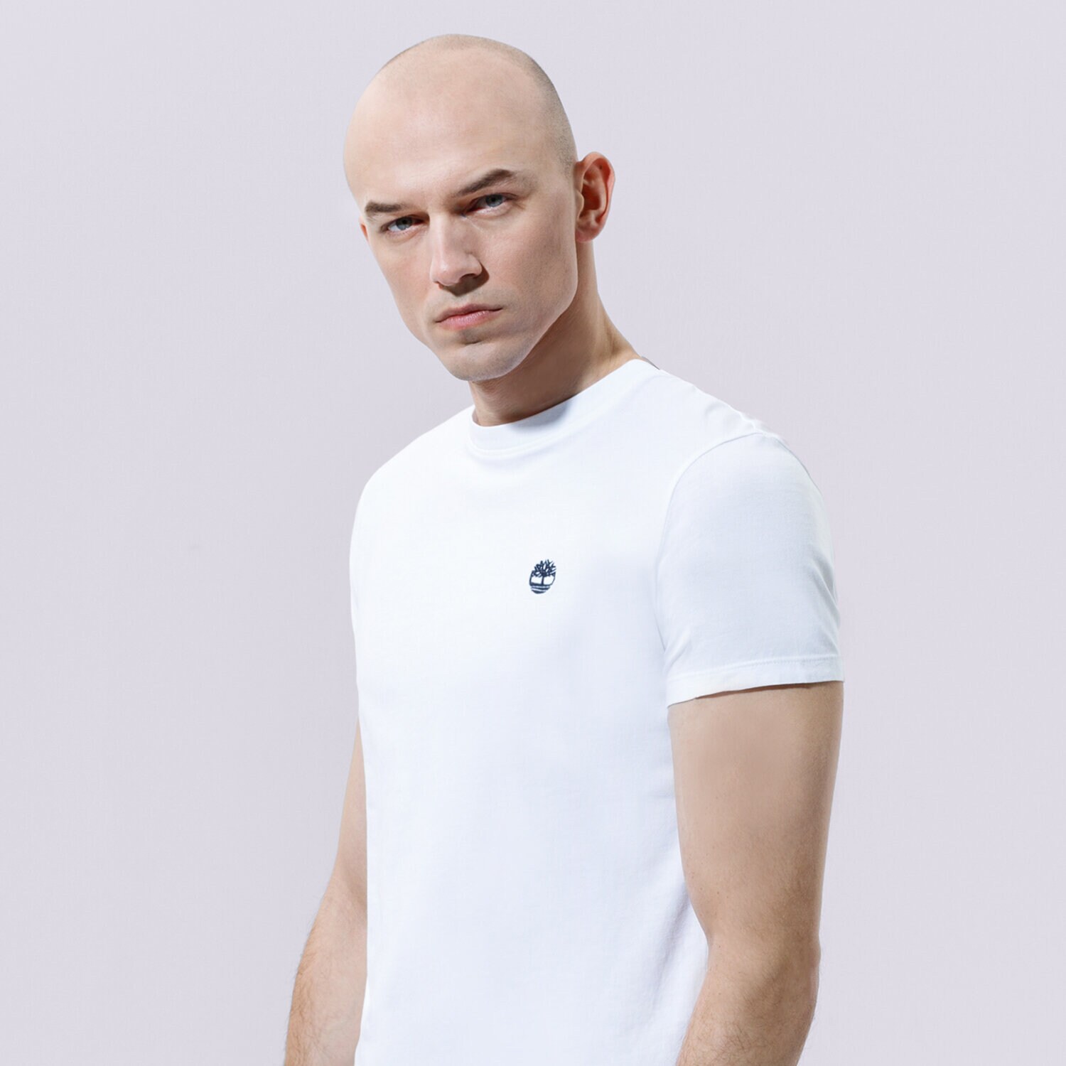 pánské tričko TIMBERLAND TRIČKO SS DUNSTAN JERSEY CREW TEE SLIM TB0A2BPR1001 BÍLÁ