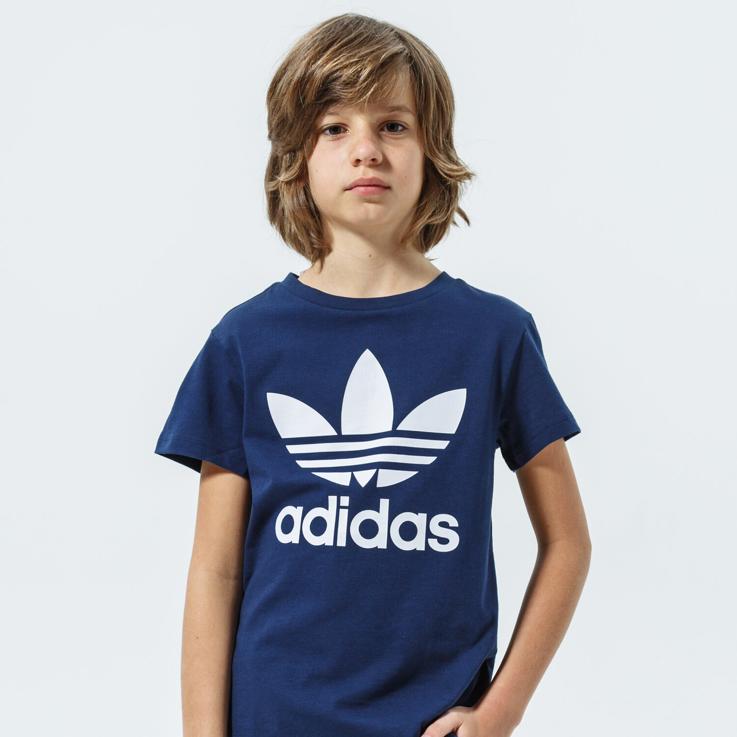 dětské tričko ADIDAS TRIČKO TREFOIL TEE MM GD2679 TMAVOMODRÁ