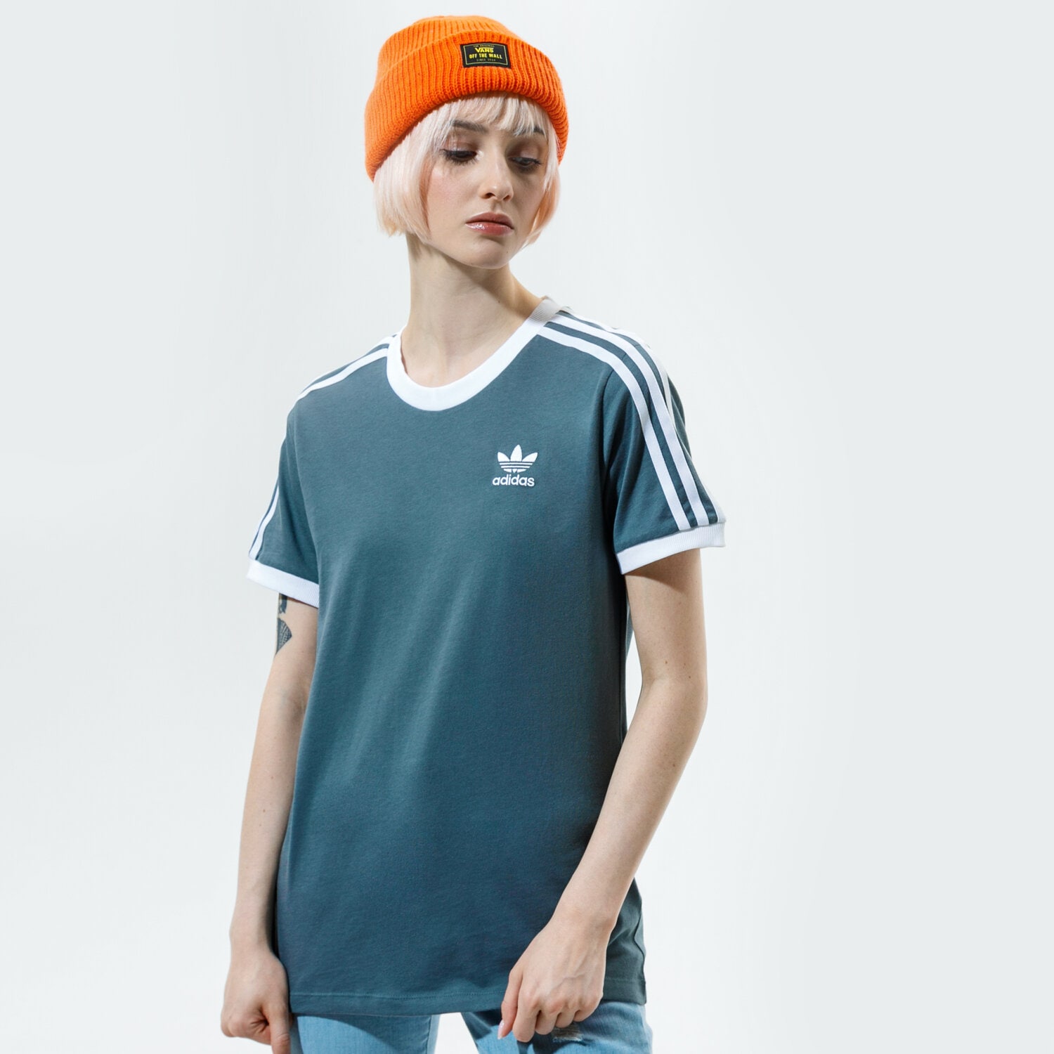 dámské tričko ADIDAS TRIČKO 3 STRIPES TEE GN2914 ZELENÁ