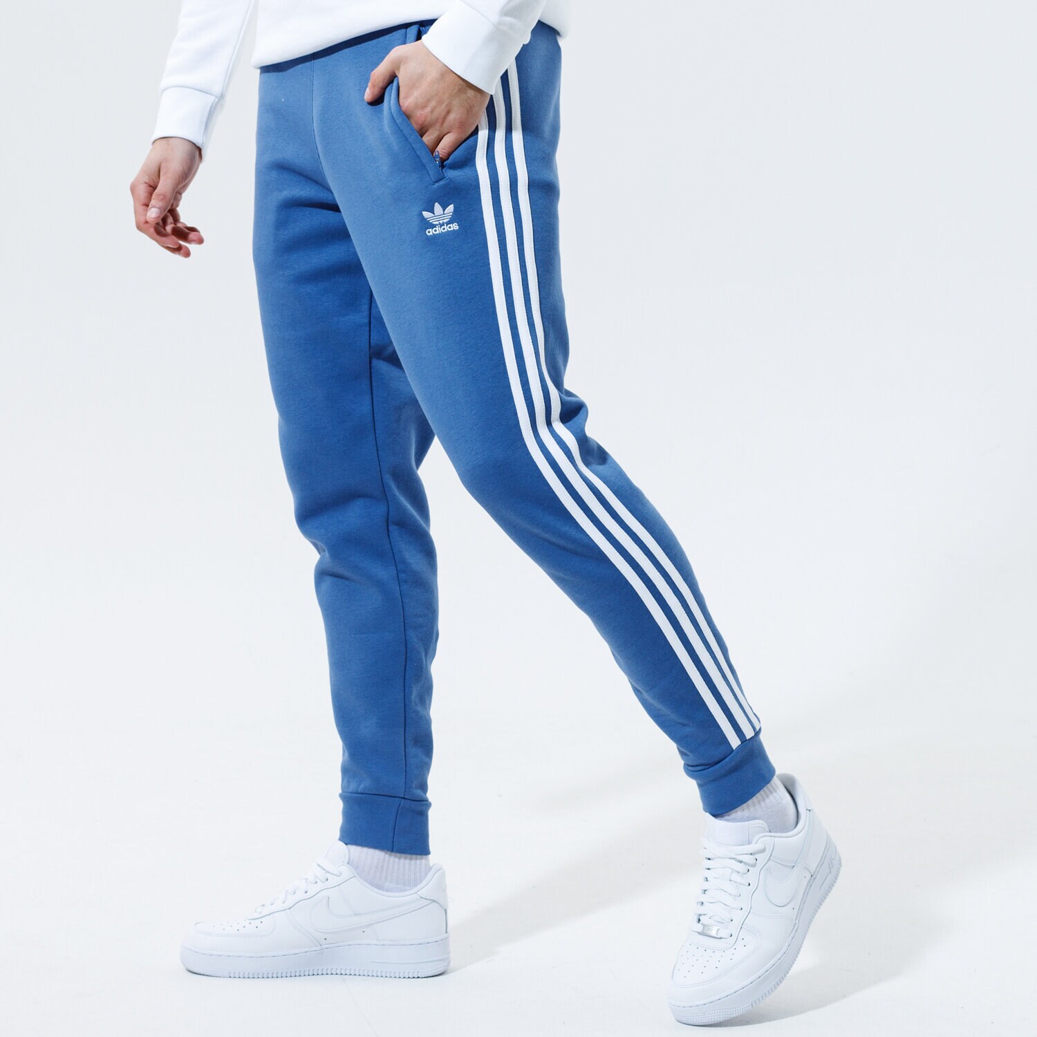 pánské kalhoty ADIDAS KALHOTY  3-STRIPES PANT GN3528 MODRÁ
