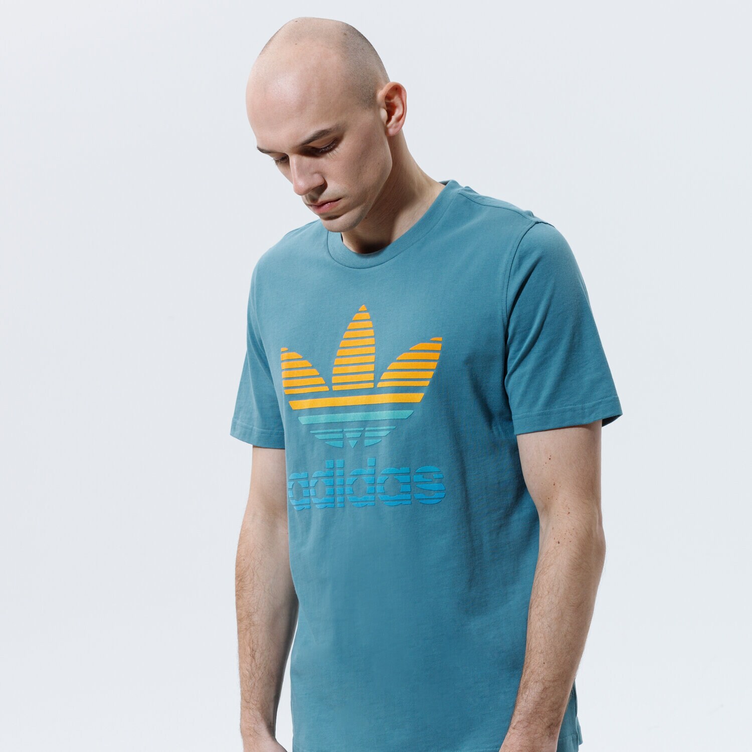 pánské tričko ADIDAS TRIČKO TREF OMBRE T GP0164 MODRÁ