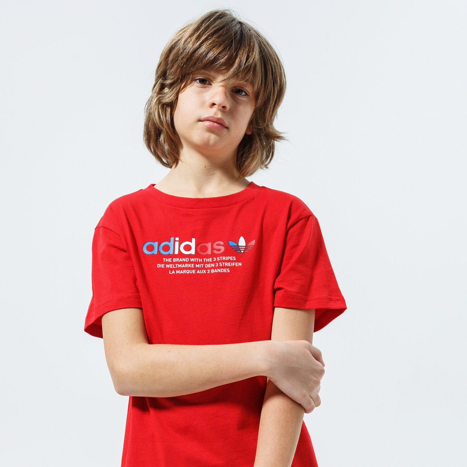 dětské tričko ADIDAS TRIČKO TEE MM GN7480 ČERVENÁ
