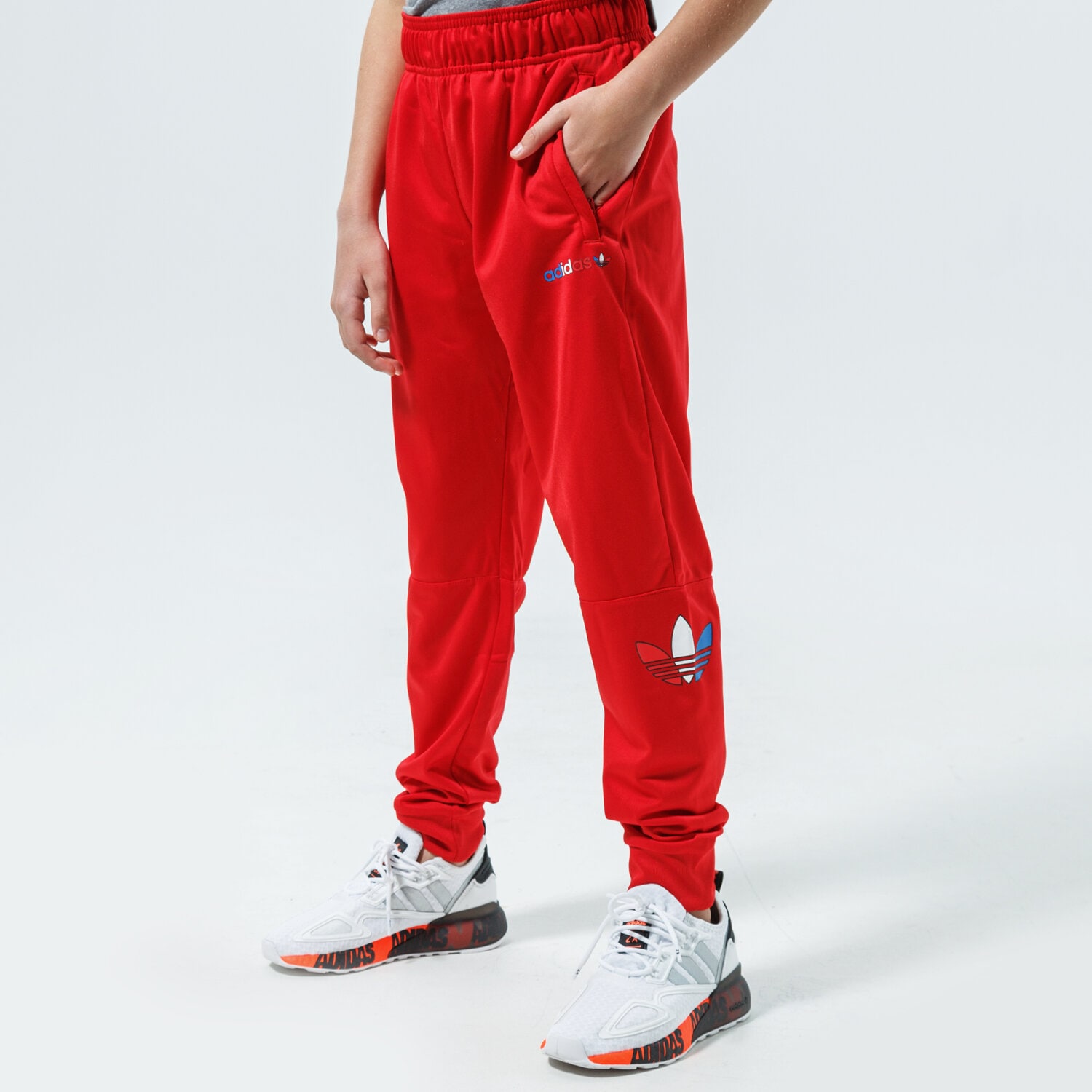 dětské kalhoty ADIDAS KALHOTY  TRACKPANT MM GN7445 ČERVENÁ