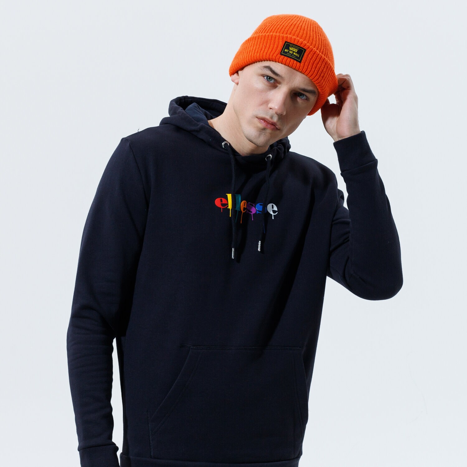 pánská mikina ELLESSE MIKINA S KAPUCÍ BAZ OH HOODY BLK SHI12362011 ČERNÁ