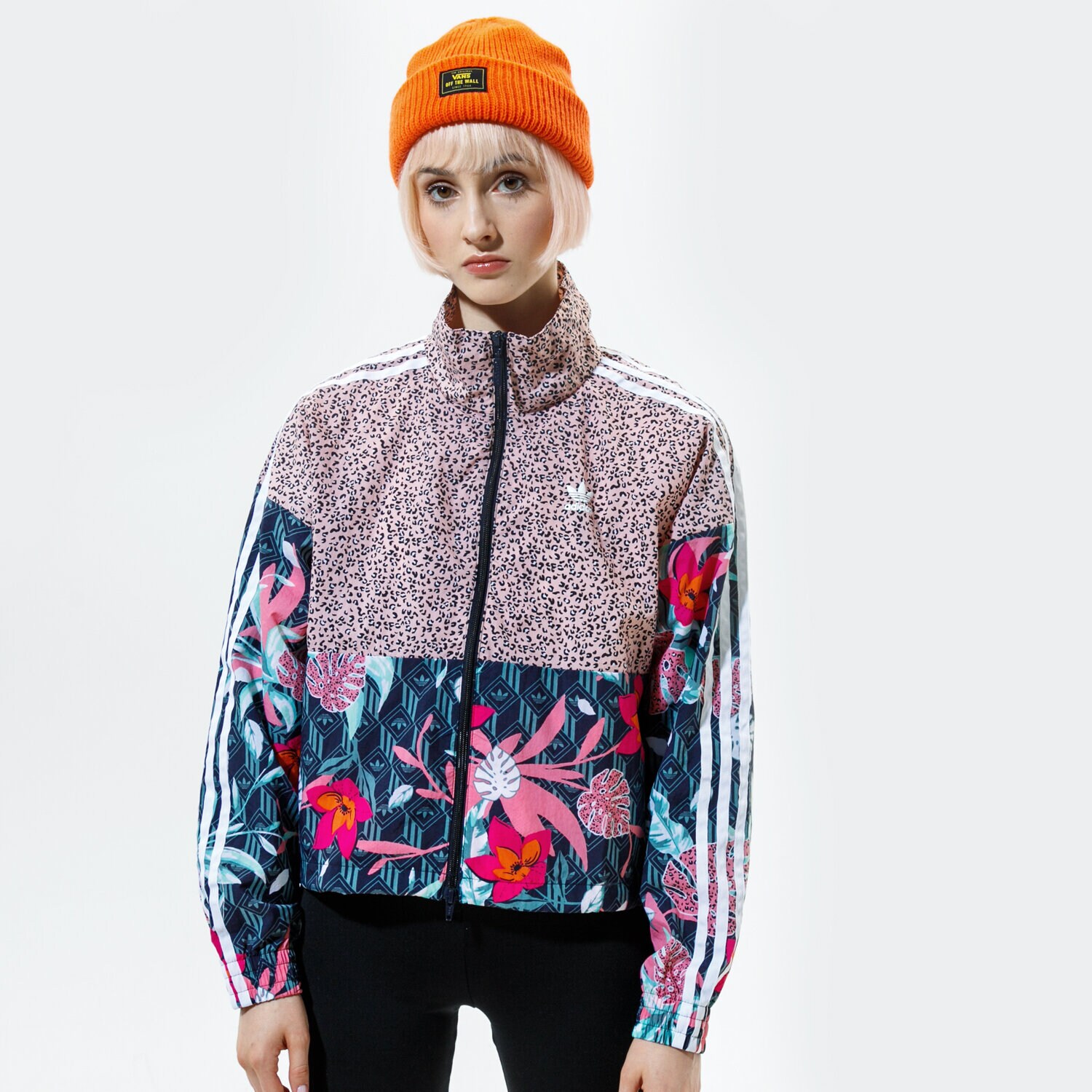 dámská mikina ADIDAS MIKINA ROZEPÍNACÍ TRACK TOP GN3601 VÍCEBAREVNÁ