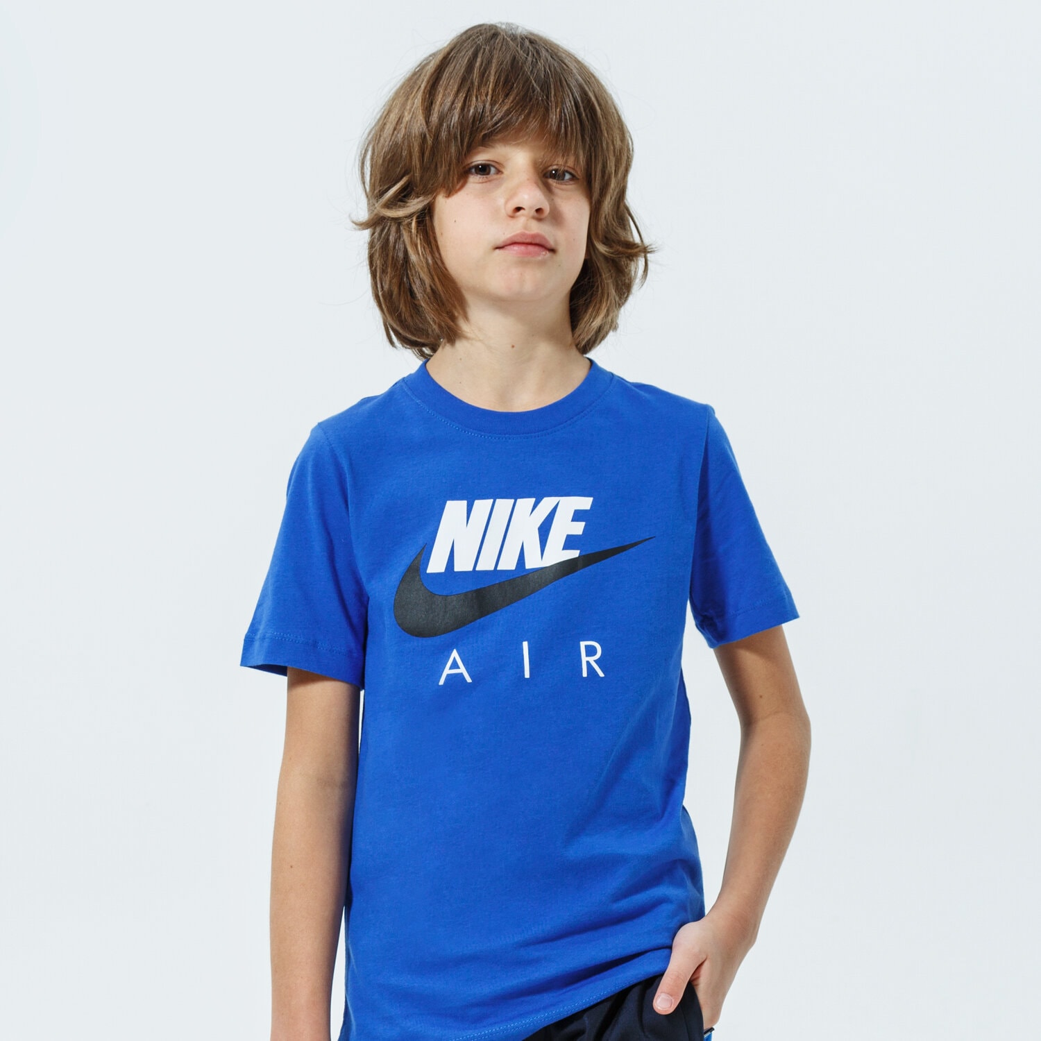 dětské tričko NIKE TRIČKO SPORTSWEAR BOY CZ1828-480 MODRÁ