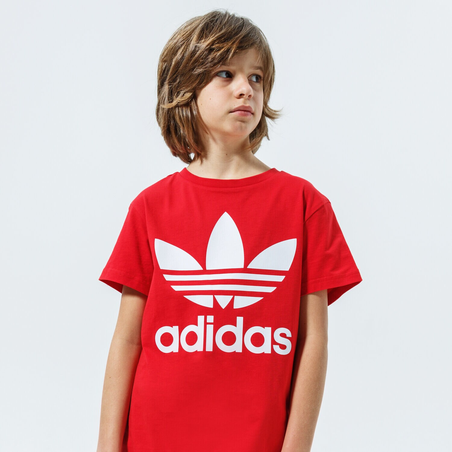 dětské tričko ADIDAS TRIČKO TREFOIL TEE MM ED7795 ČERVENÁ