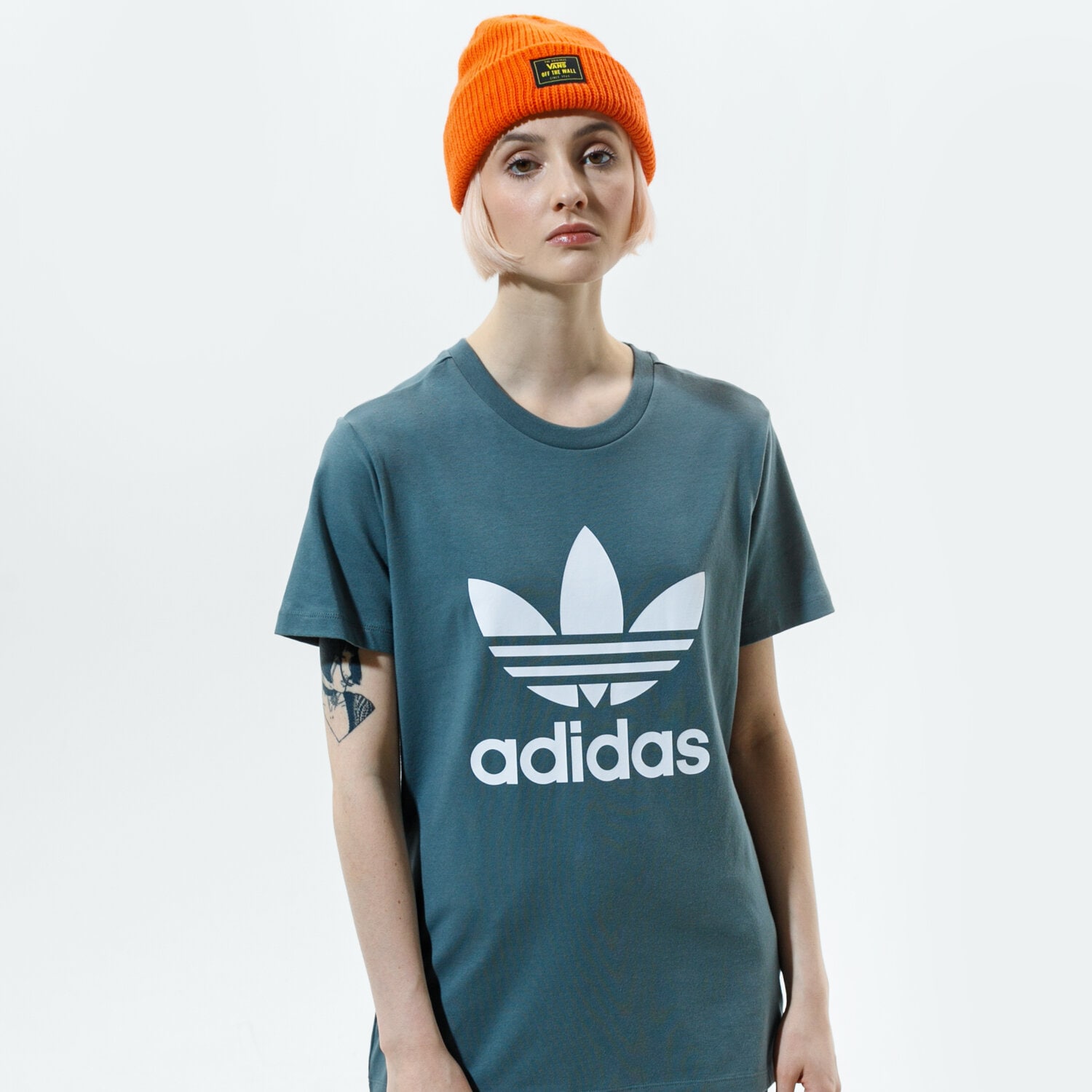 dámské tričko ADIDAS TRIČKO TREFOIL TEE GN2903 ZELENÁ