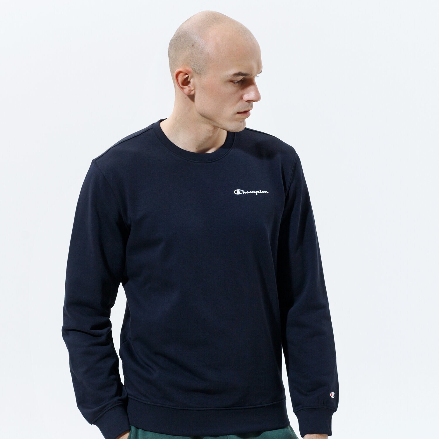 pánská mikina CHAMPION MIKINA CREWNECK SWEATSHIRT 214151KK001 ČERNÁ