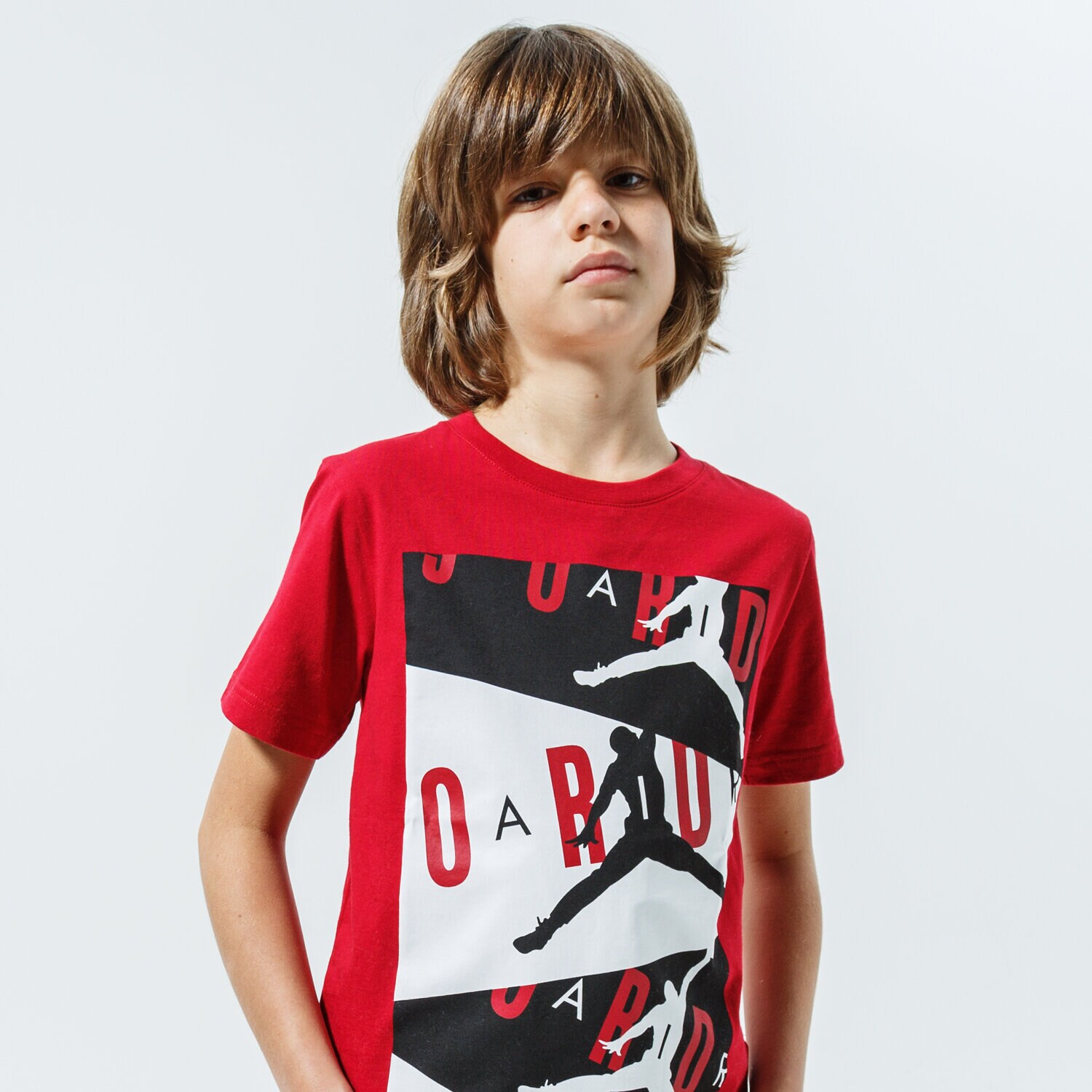 dětské tričko JORDAN TRIČKO JORDAN AIR SS CREW 957299-R78 BORDOVÁ