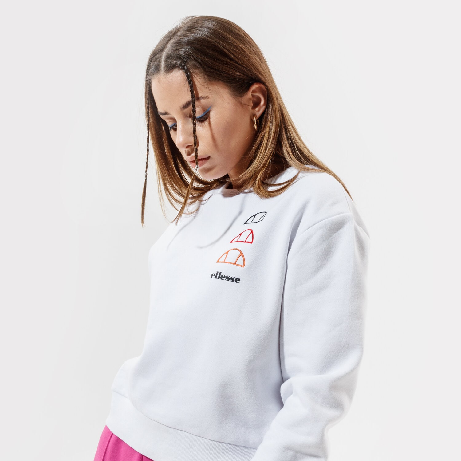 dámská mikina ELLESSE MIKINA GLENATO SGG09815WHITE BÍLÁ