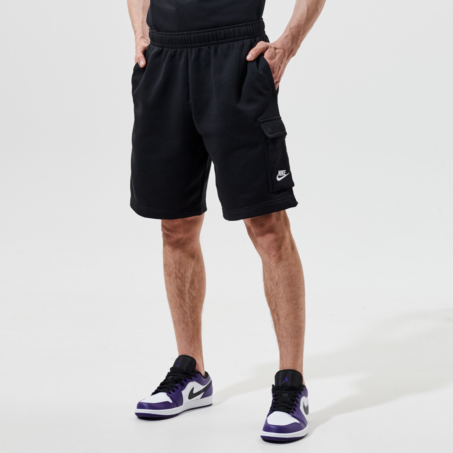 pánské kraťasy NIKE ŠORTKY  SPORTSWEAR CLUB CZ9956-010 ČERNÁ