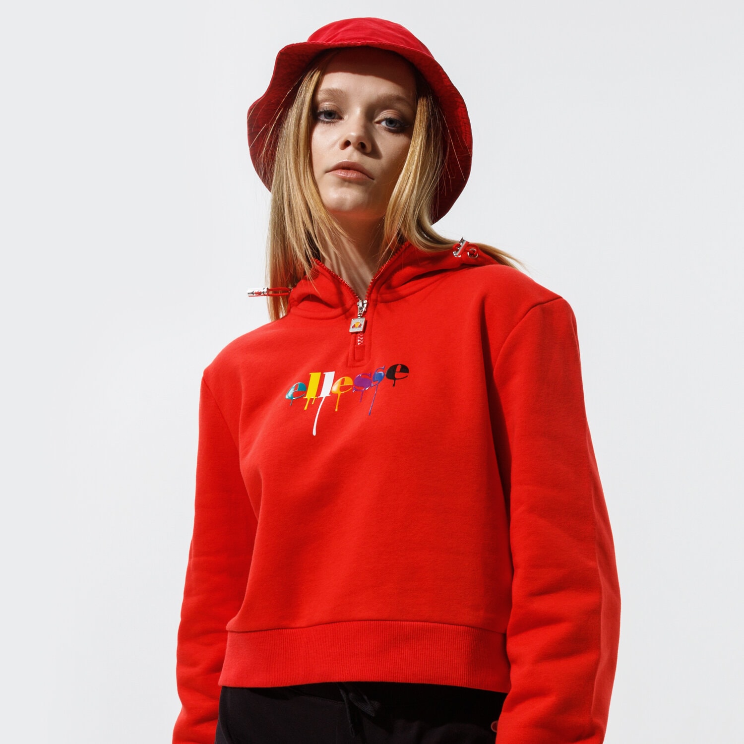 dámská mikina ELLESSE MIKINA S KAPUCÍ TOMA OH HOODY RED SGI11090823 ČERVENÁ