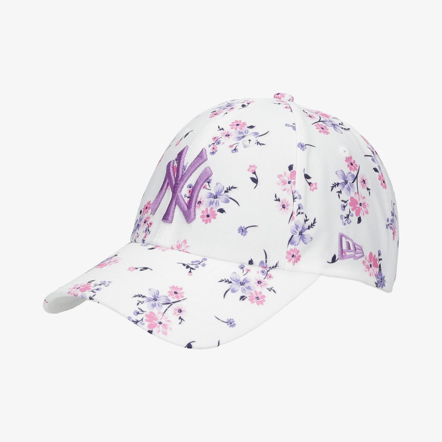 dětská kšiltovka NEW ERA ČEPICE WMNS FLORAL 9FORTY NEYYAN WHI 60112730 BÍLÁ