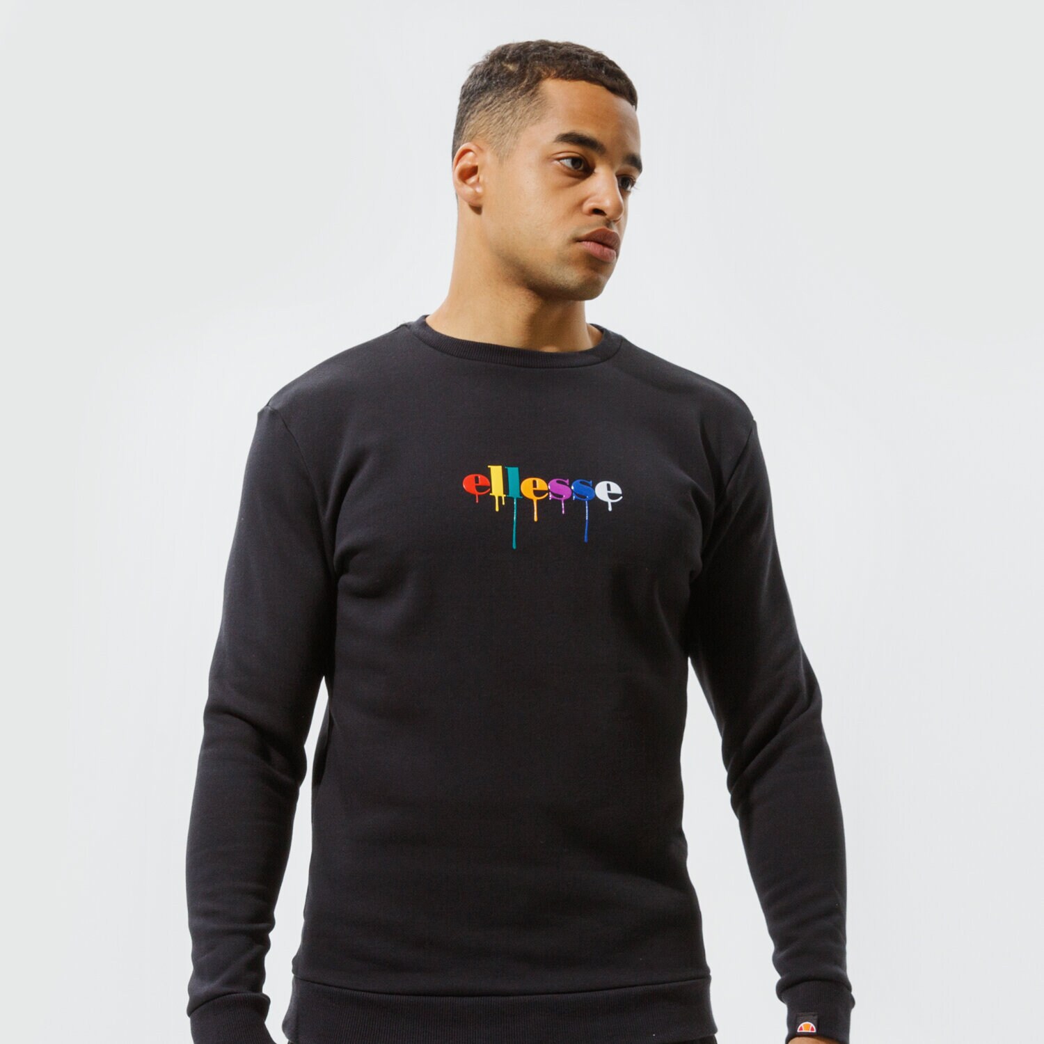 pánská mikina ELLESSE MIKINA TODRAVI SWEATSHIRT BLK SHI11170011 ČERNÁ