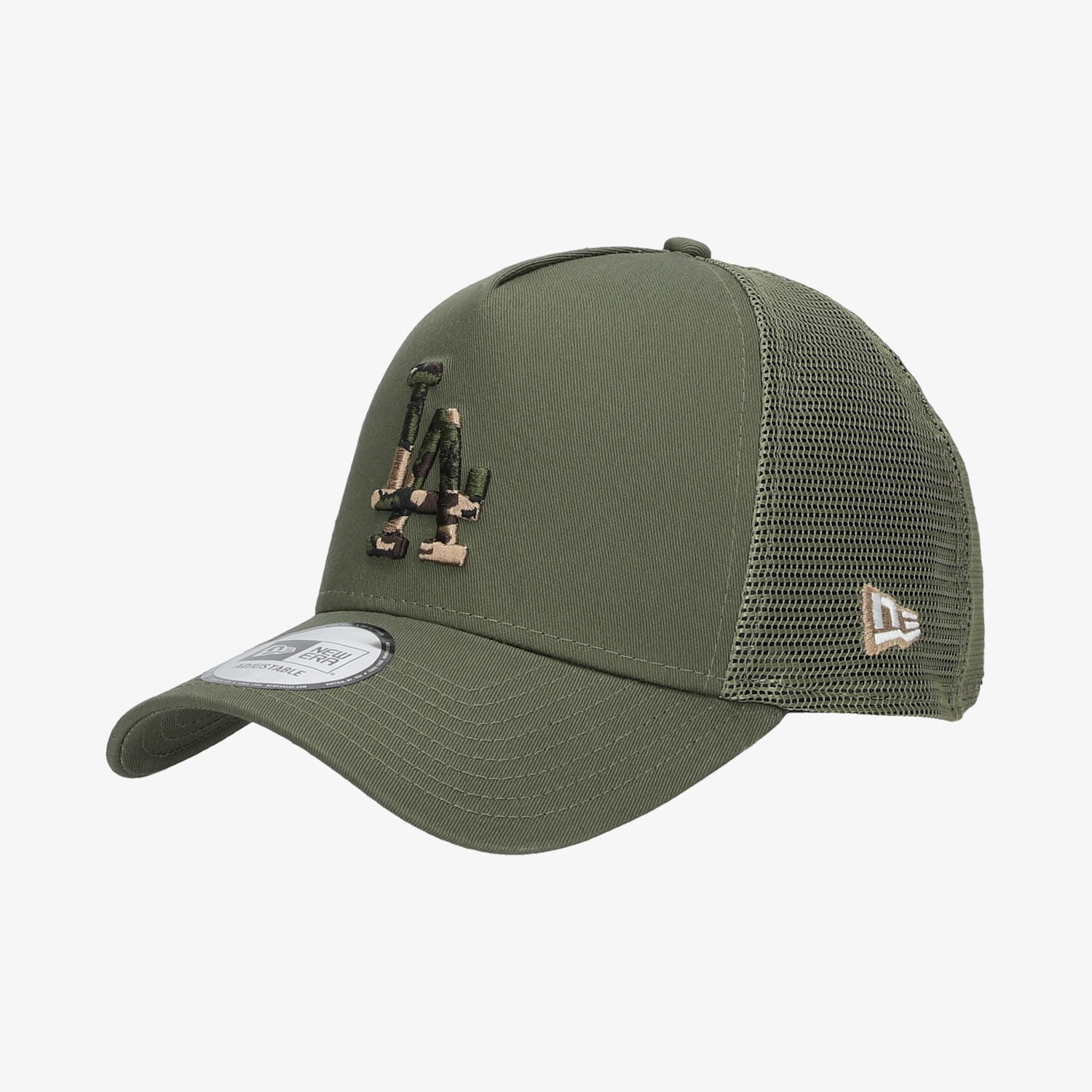 dětská kšiltovka NEW ERA ČEPICE CAMO INFILL TRUCKER LOSDOD KHK 60112694 KHAKI