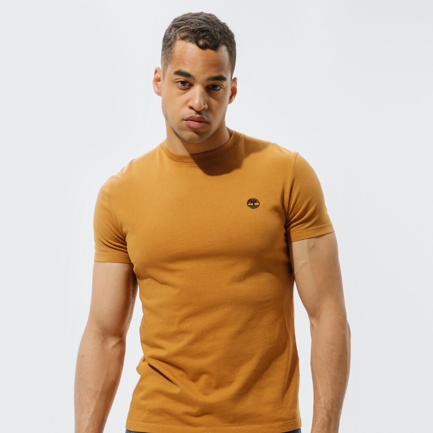 pánské tričko TIMBERLAND TRIČKO SS DUNSTAN RIVER JERSEY CREW TEE (SLIM) TB0A2BPRP471 HNĚDÁ