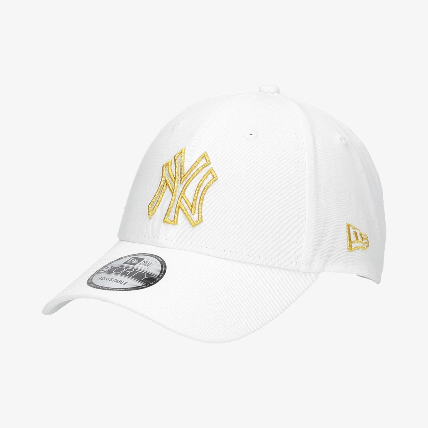 dětská kšiltovka NEW ERA ČEPICE NE METALLIC LOGO 9FORTY NEYYAN WHI 60112673 BÍLÁ